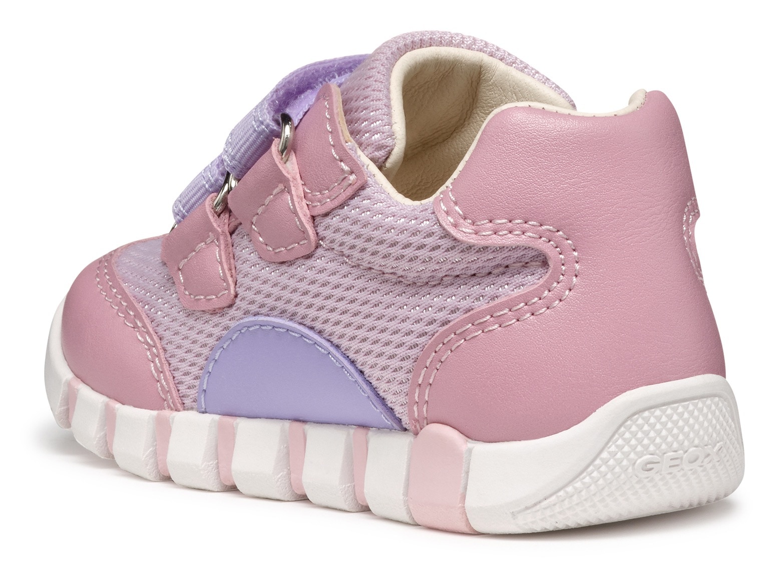 Geox Lauflernschuh »B IUPIDOO GIRL«, Sneaker, Babyschuh, Klettschuh im Pastellfarbenem Look