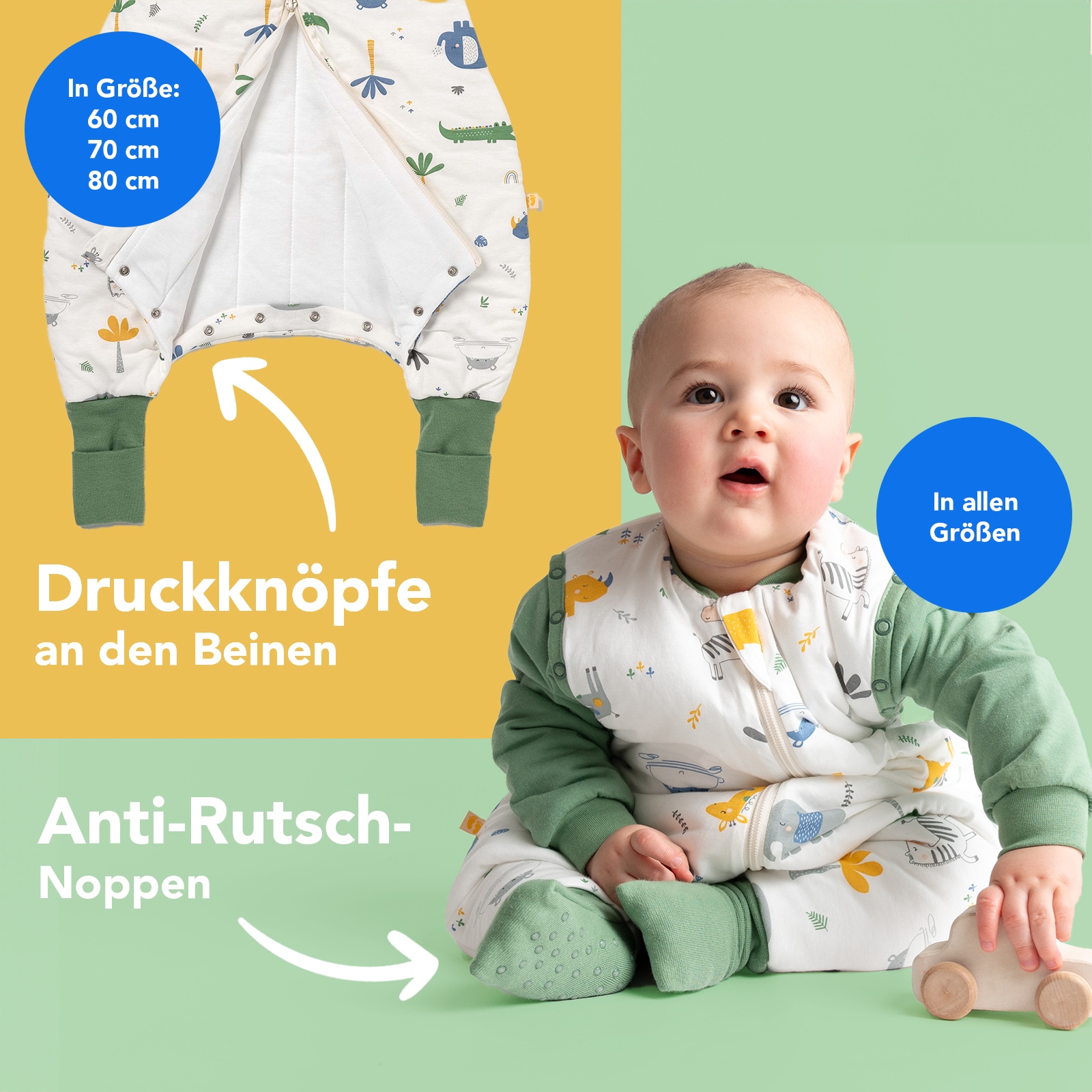 Schlummersack Babyschlafsack »Schlafsack mit Füßen 3.5 Tog«