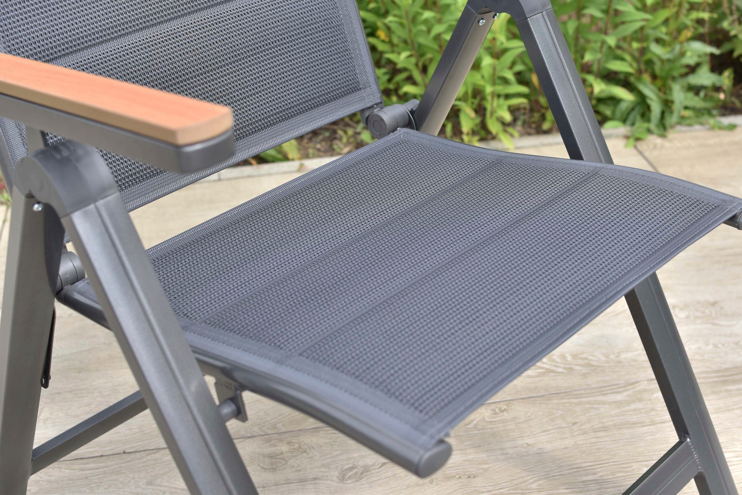 MERXX Garten-Essgruppe »Toledo« Set, 7 tlg. inkl. 6 Klappsessel, 1 Ausziehtisch