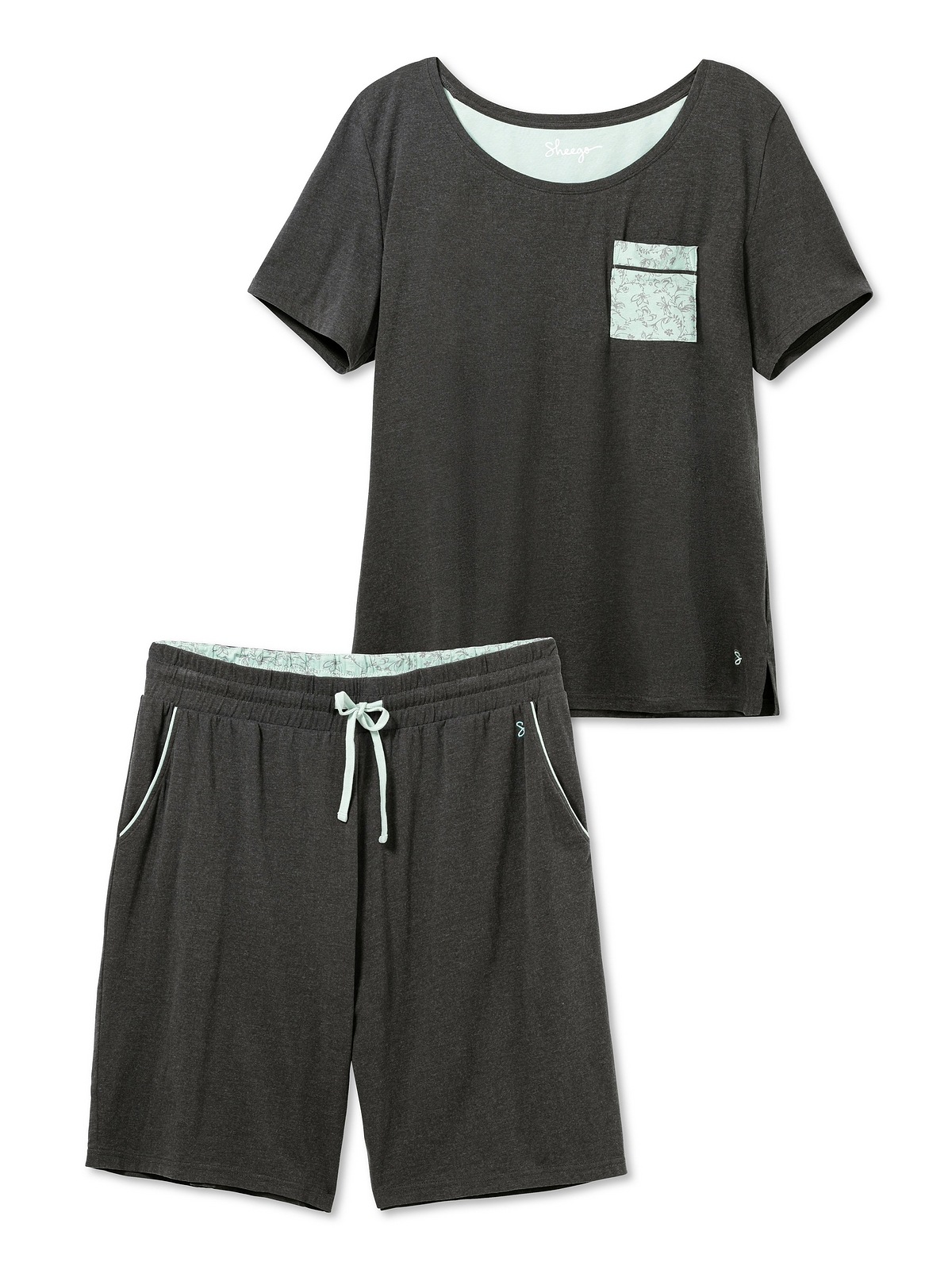 Sheego Shorty »Große Größen«, (Set), mit Shirt und kurzer Hose