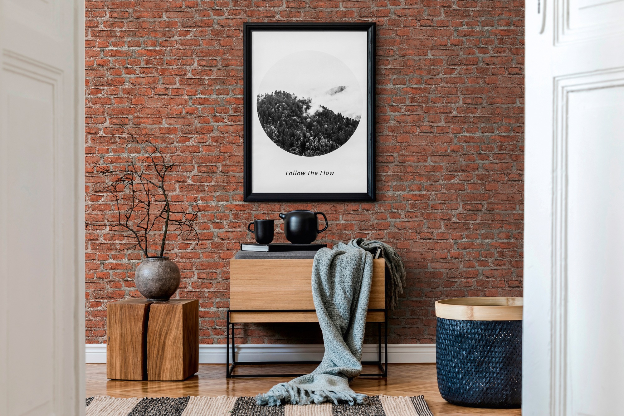 living walls Vliestapete »Neue Bude 2.0«, Steinoptik-gemustert-Motiv, Landhaus Tapete Stein Tapeten Wohnzimmer Schlafzimmer Küche Flur Optik
