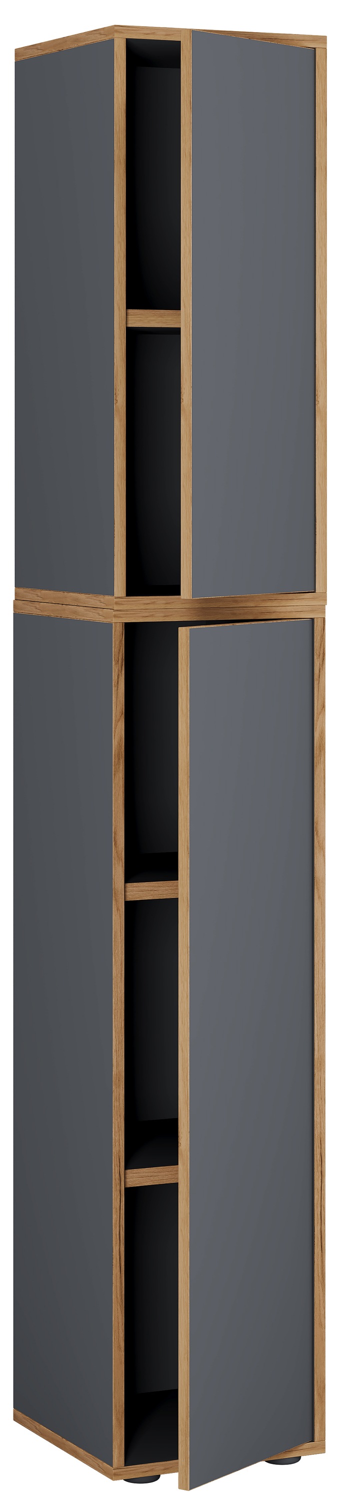 VCM Aktenschrank »VCM Holz Büroschrank Ordner Aktenschrank Büromöbel Schrank Salia 5-fach Breite 30 cm Drehtür«, (1 St.)