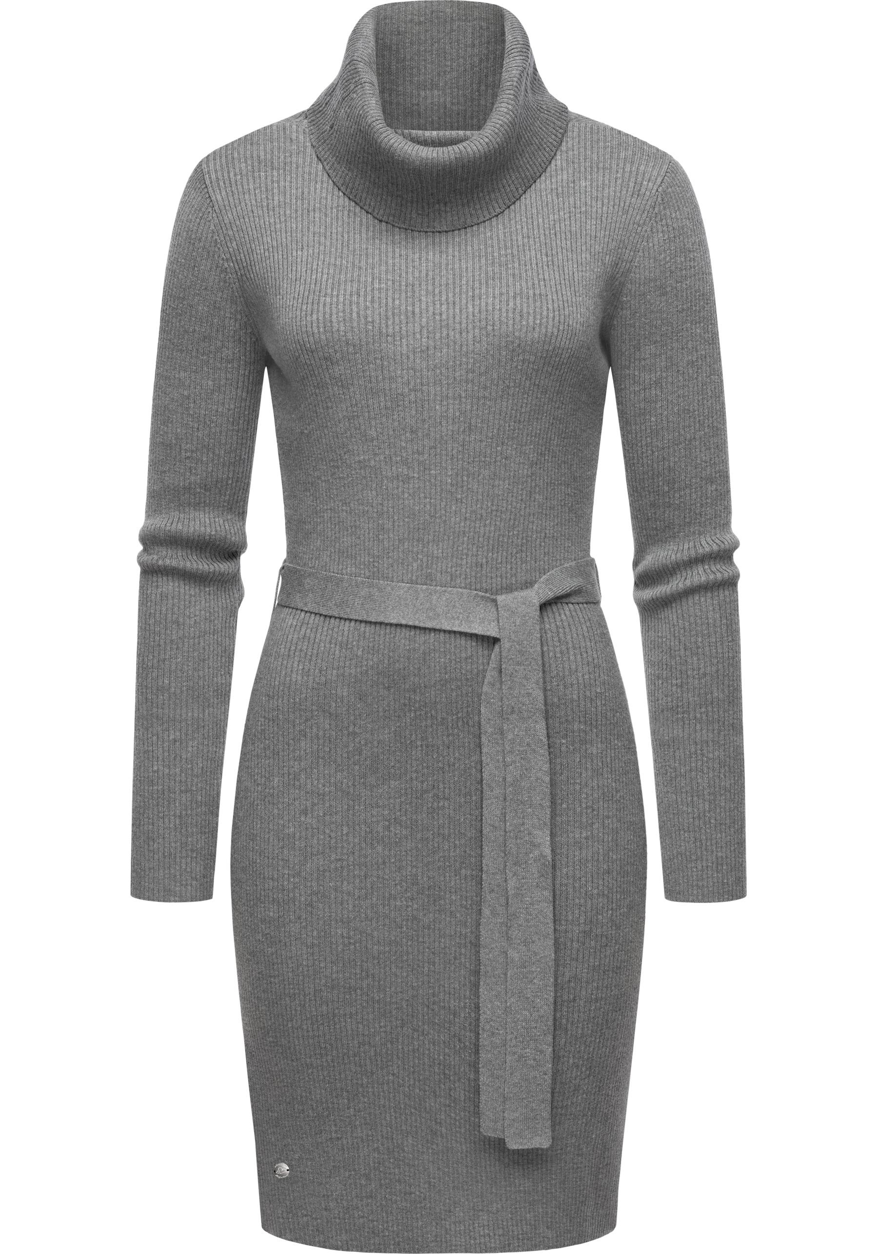 Ragwear Sweatkleid "Miyya" Ohne Taschen warmes Winterkleid mit breitem Roll günstig online kaufen