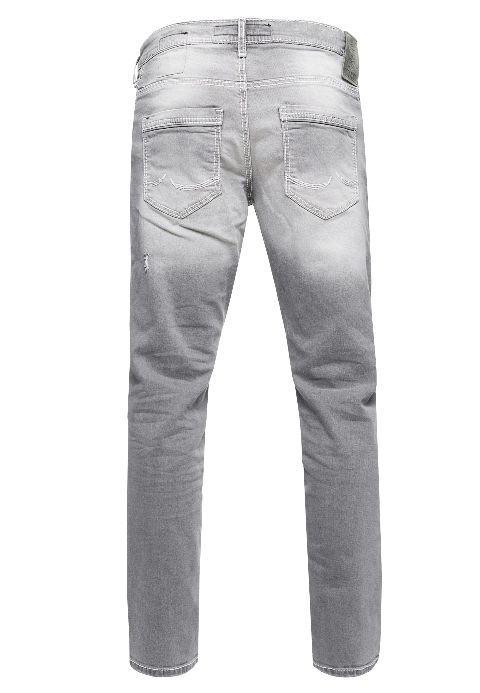 Rusty Neal Straight-Jeans »NISHO«, mit trendigen Used-Details
