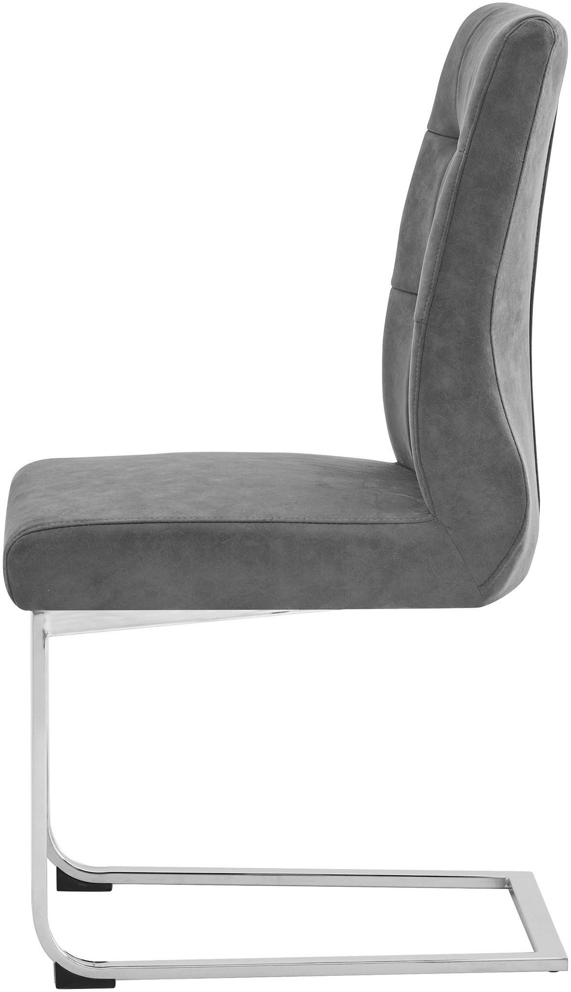 byLIVING Esszimmerstuhl »Marlen XXL«, (Set), 2 St., Microfaser, bis zu 150 kg belastbar, Vintage-Bezug, Freischwinger