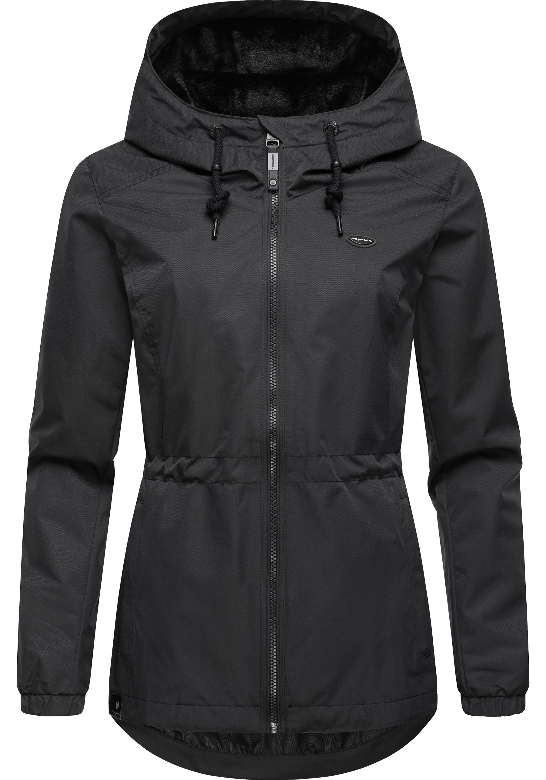 Ragwear Outdoorjacke "Dankka Tech", mit Kapuze, Stylische Damen Übergangsjacke aus wasserdichtem Material