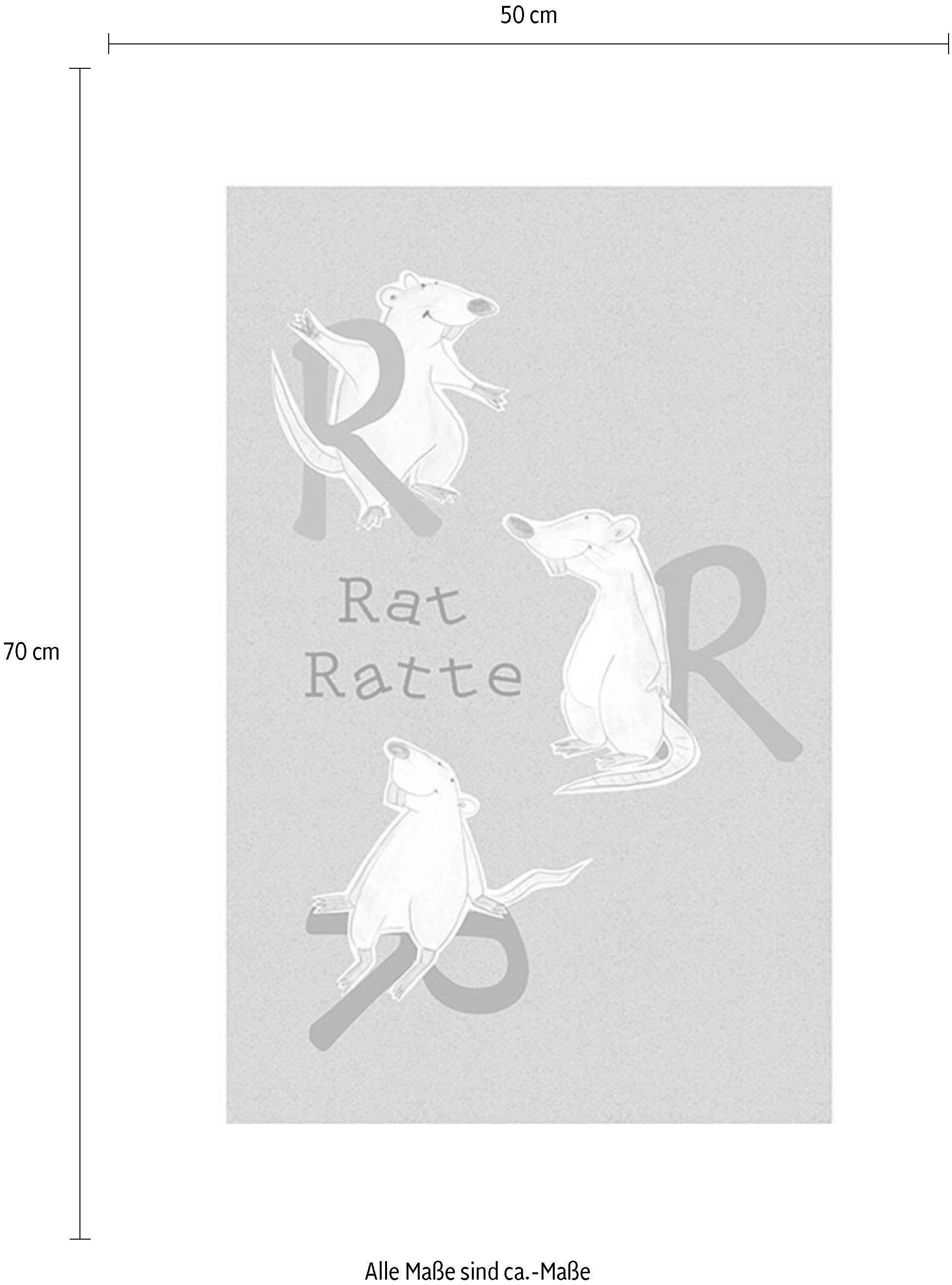 Komar Poster »ABC Animal R«, Buchstaben, (1 St.), Kinderzimmer,  Schlafzimmer, Wohnzimmer | BAUR