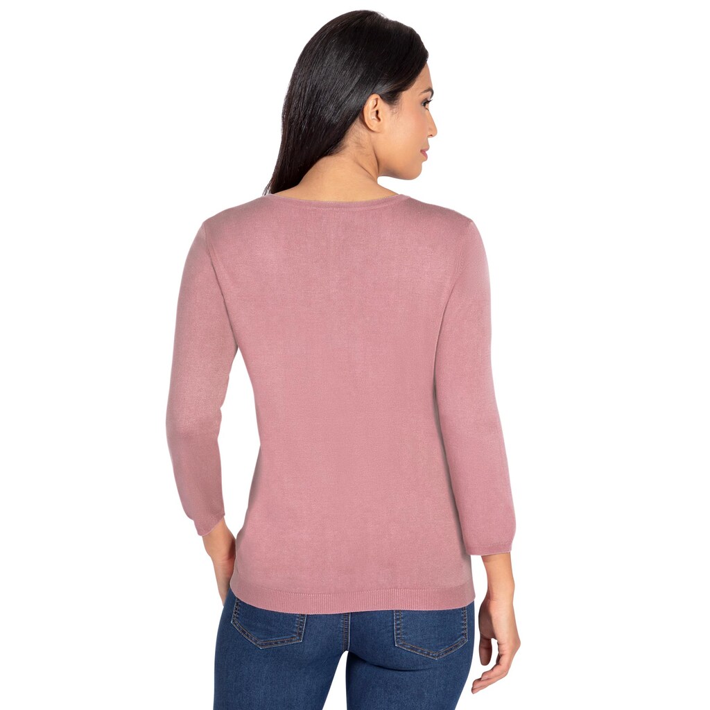 Damenmode Pullover Lady 3/4 Arm-Pullover »Pullover« hortensie