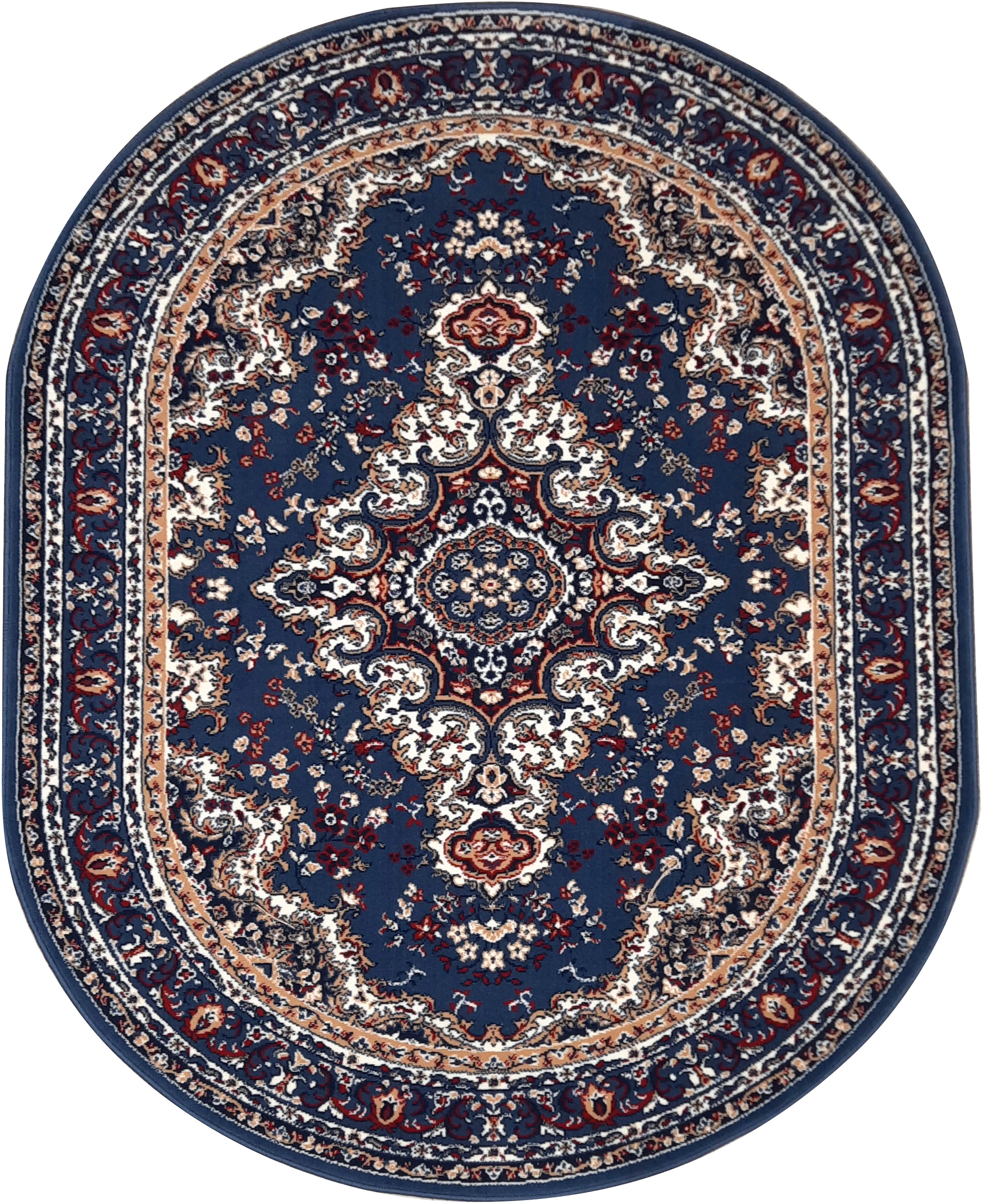 my home Teppich "Oriental, Made in Belgium" oval 7 mm Höhe Orient-Optik, mi günstig online kaufen