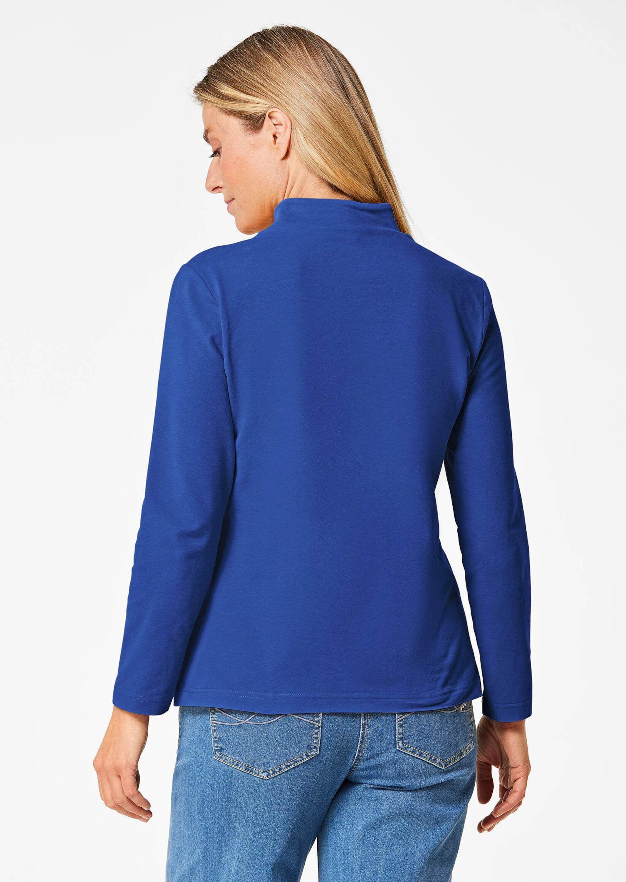 GOLDNER Longpullover »Stehkragenshirt mit Langarm«
