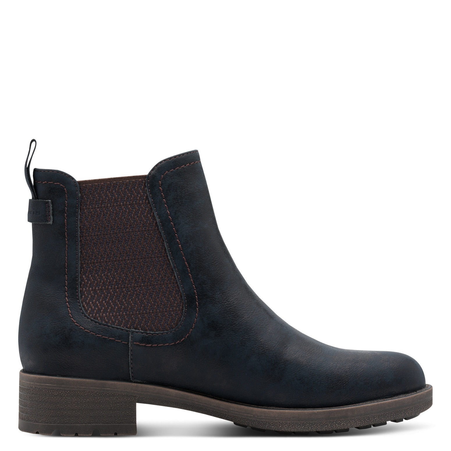 Thumbnail - Tamaris Chelseaboots, Blockabsatz, Stiefelette, Schlupfschuh im Used Look
