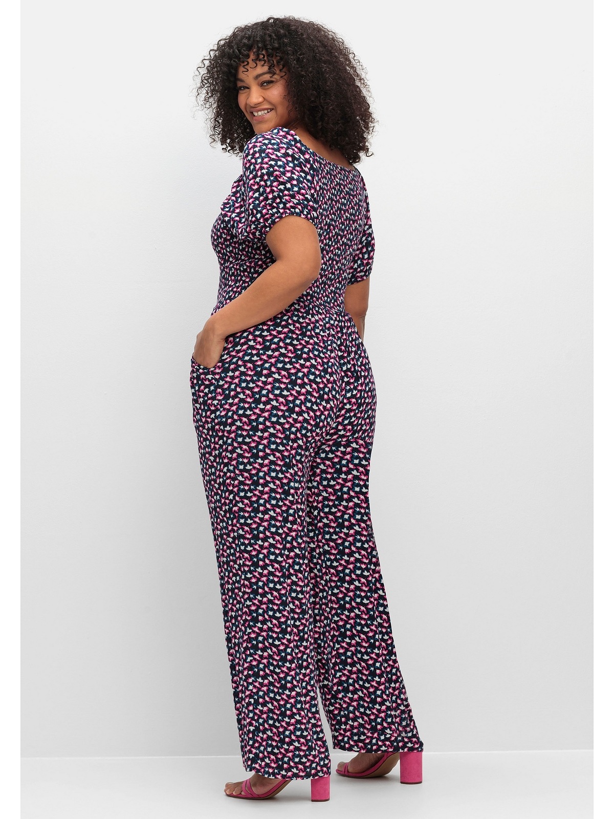 sheego by Joe Browns Jumpsuit "Große Größen", mit Minimalprint, aus Viskose günstig online kaufen