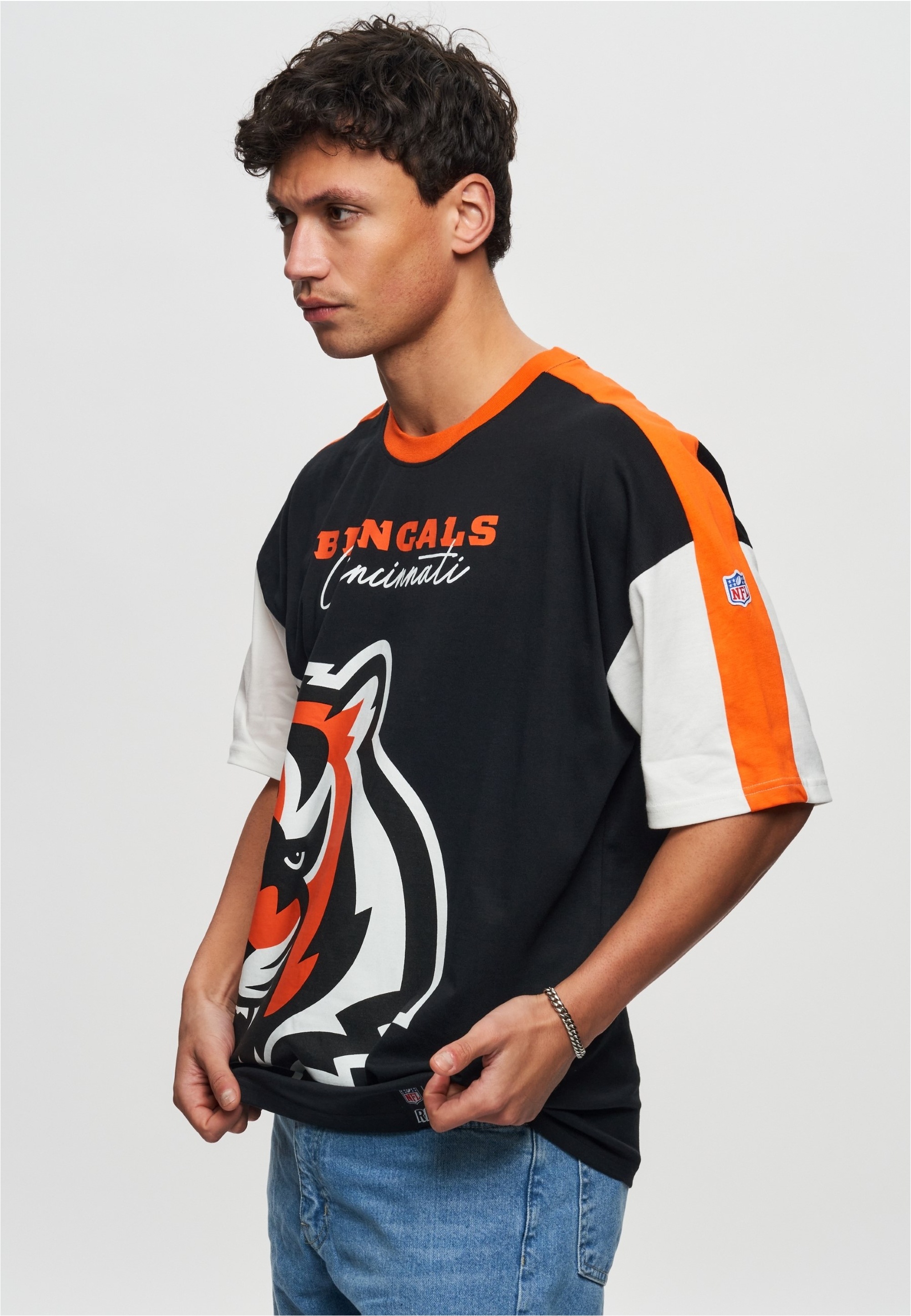 Recovered T-Shirt »NFL Bengals Cincinnati Cut and Sew Oversized«, für alle Fans der Cincinnati Bengals