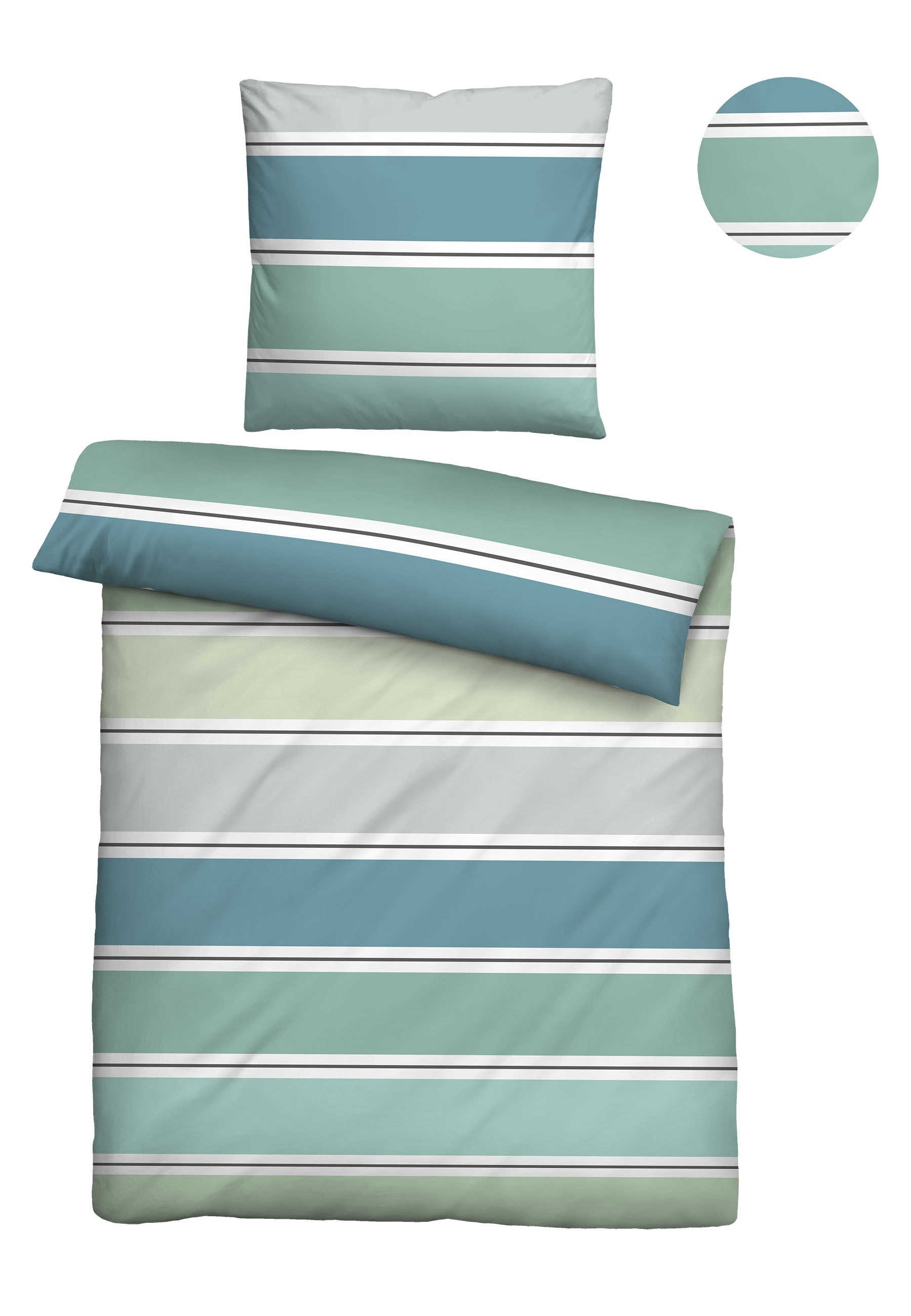 Biberna Bettwäsche "0025009" 2 Stk. absolut bügelfrei, 100% Baumwolle, mit günstig online kaufen