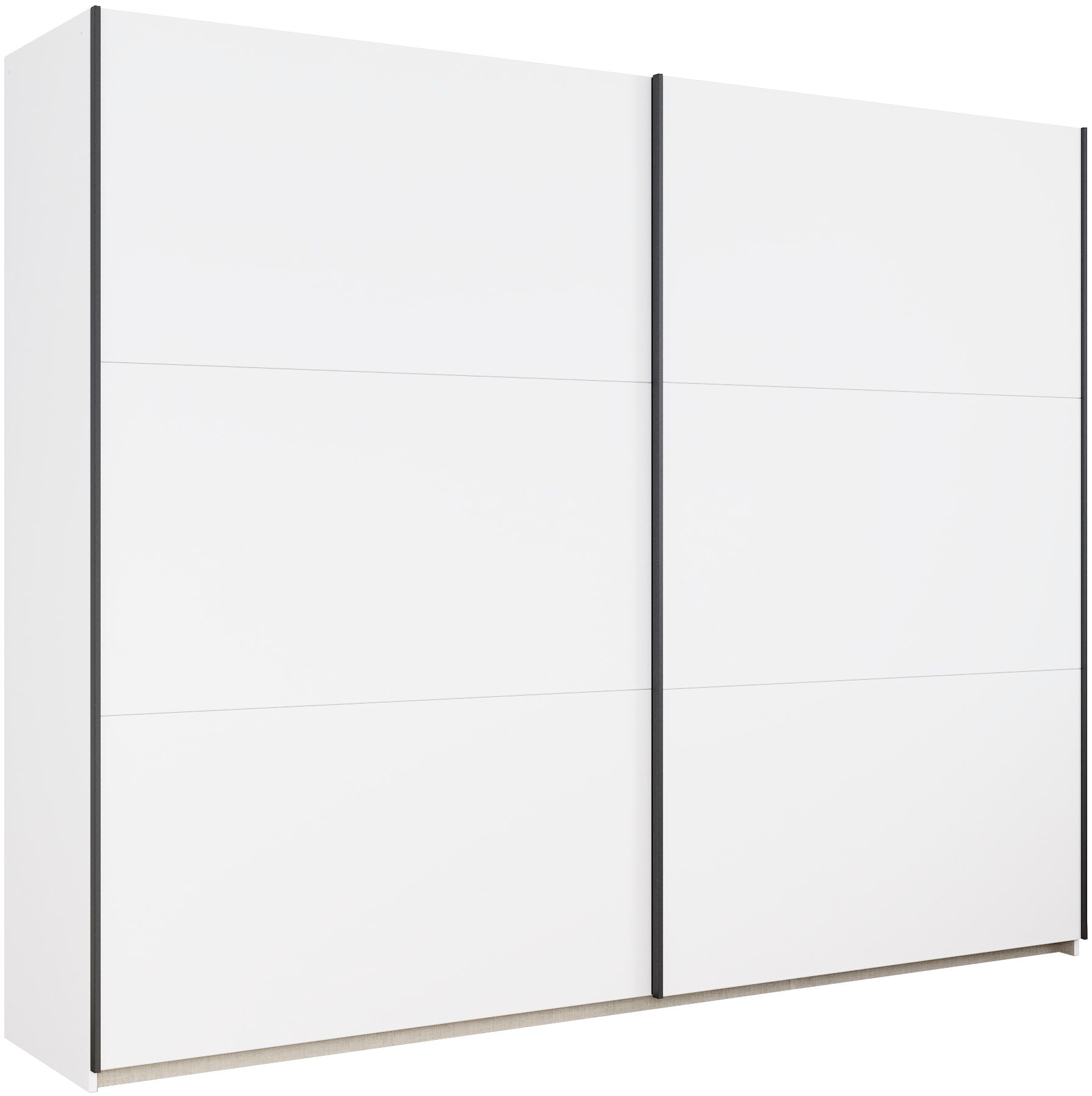 rauch Schwebetürenschrank "Kleiderschrank Drehtürenschrank Schrank Garderobe KRONACH" in 3 Ausstattungen BASIC/CLASSIC/PREMIUM, Breiten 131/175/218/261 cm, optional ohne, mit 1 oder 2 Spiegel, viel Stauraum MADE IN GERMANY
