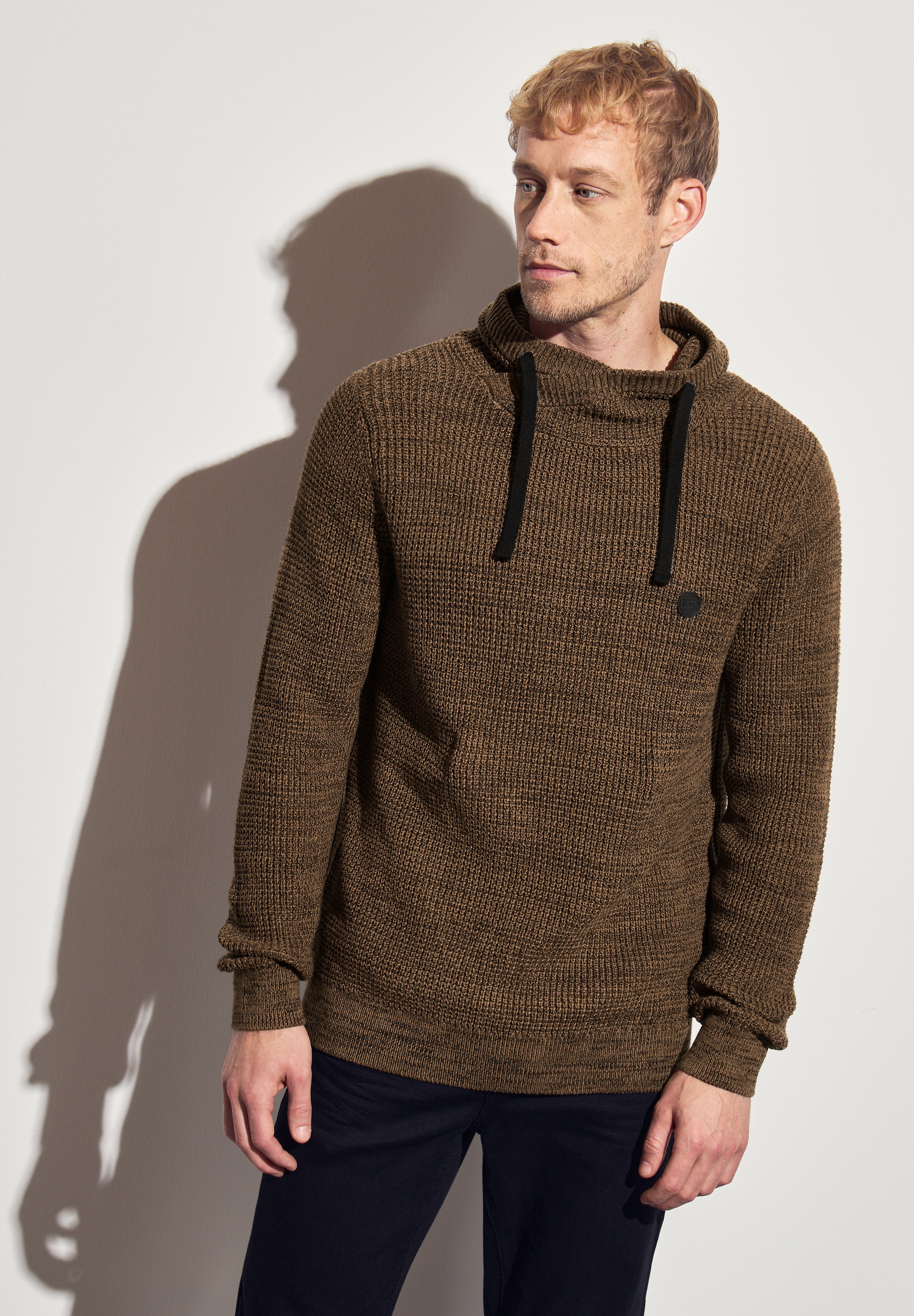 STREET ONE MEN Strickpullover, aus reiner Baumwolle günstig online kaufen
