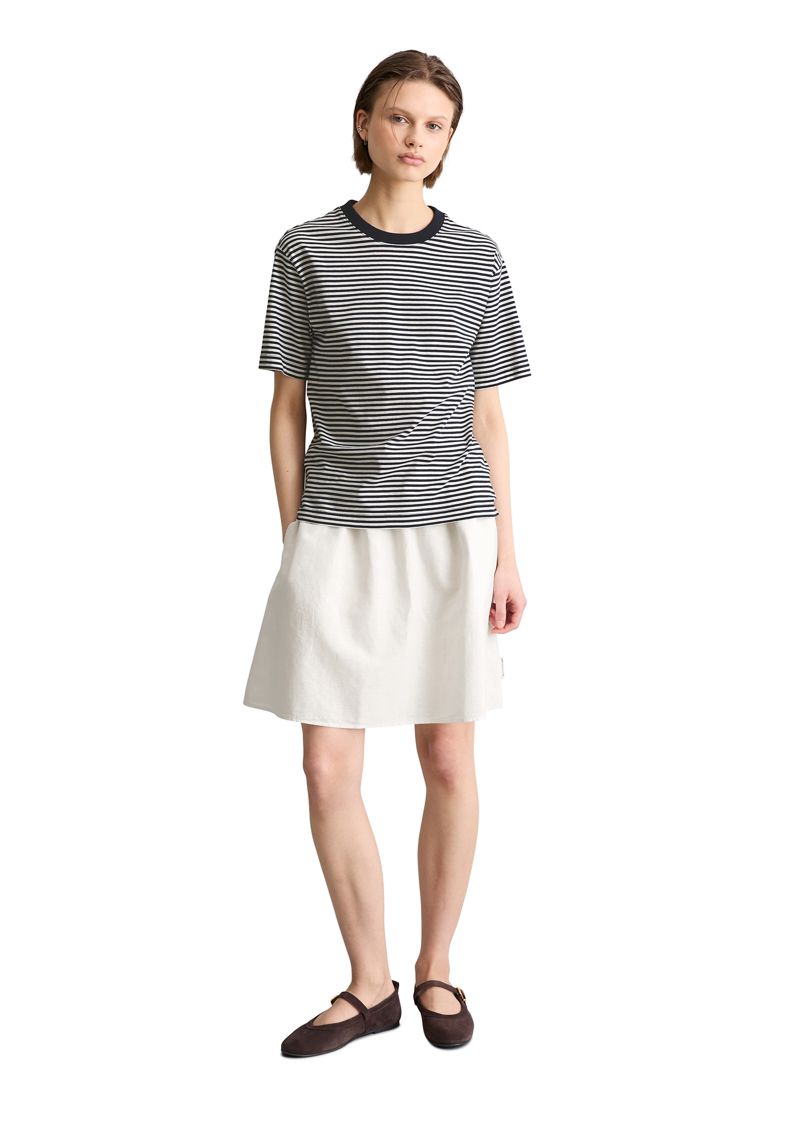 Marc O'Polo DENIM T-Shirt Streifen-T-Shirt regular aus Organic Cotton