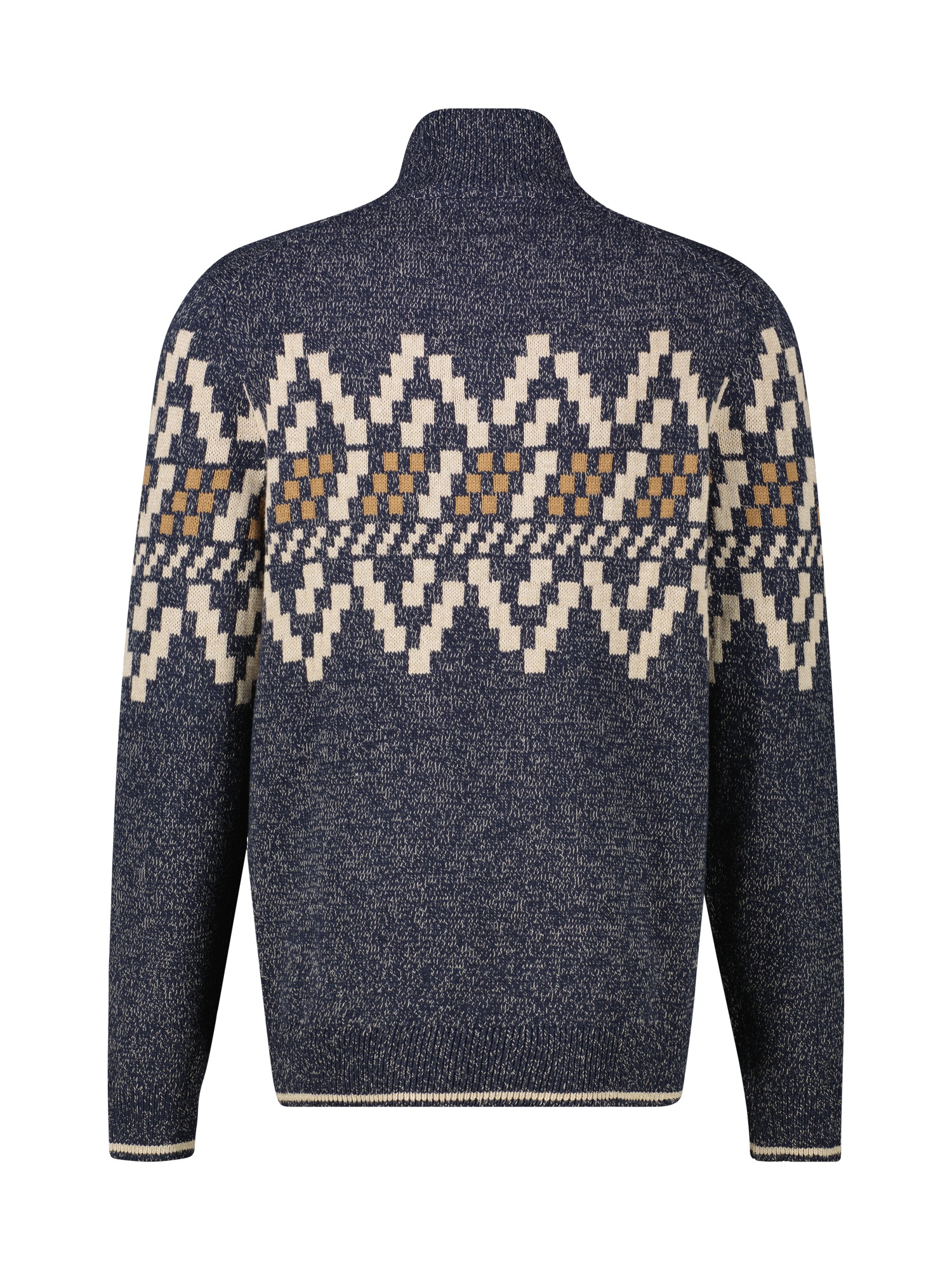 LERROS Norwegerpullover "LERROS Troyer mit Norwegermuster in Übergrößen" günstig online kaufen