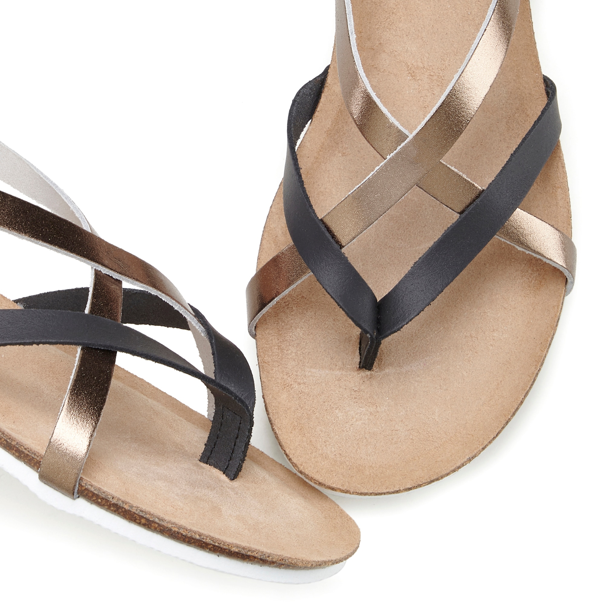 Vivance Zehentrenner, Sandale, Sandalette, Sommerschuh aus hochwertigem Leder