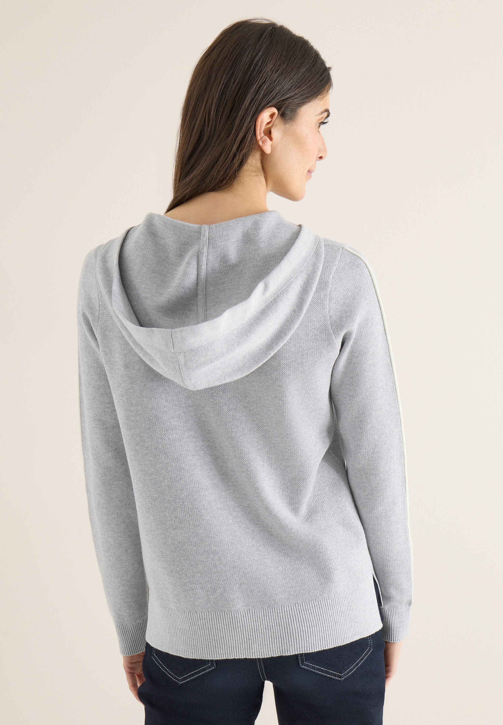 Cecil Kapuzenpullover mit Tape Detail am Ärmel günstig online kaufen
