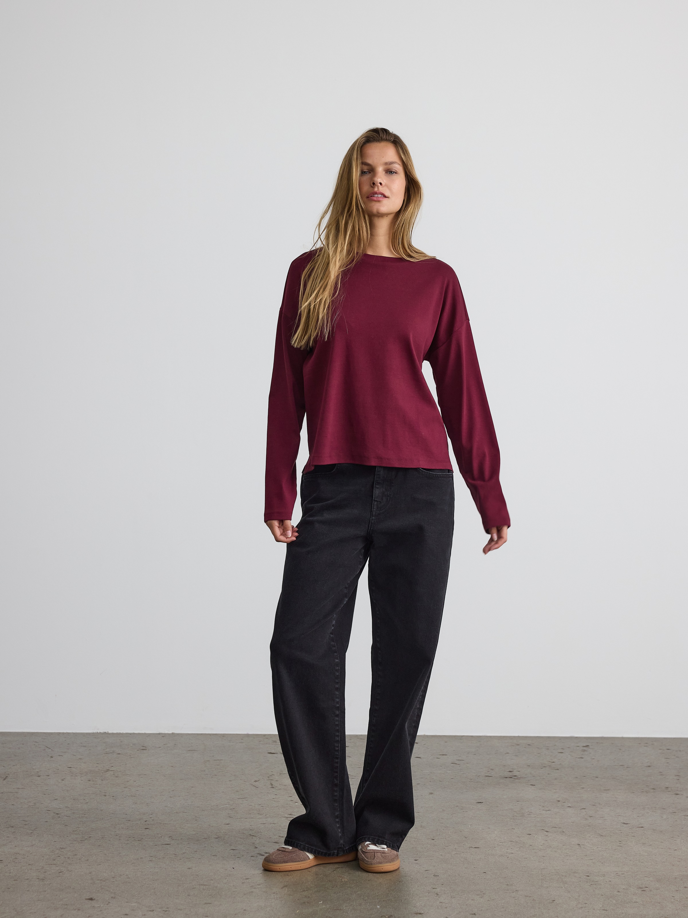 Noisy may Langarmshirt »NMMOCCA L/S REGULAR FIT TOP JRS FWD NOOS«