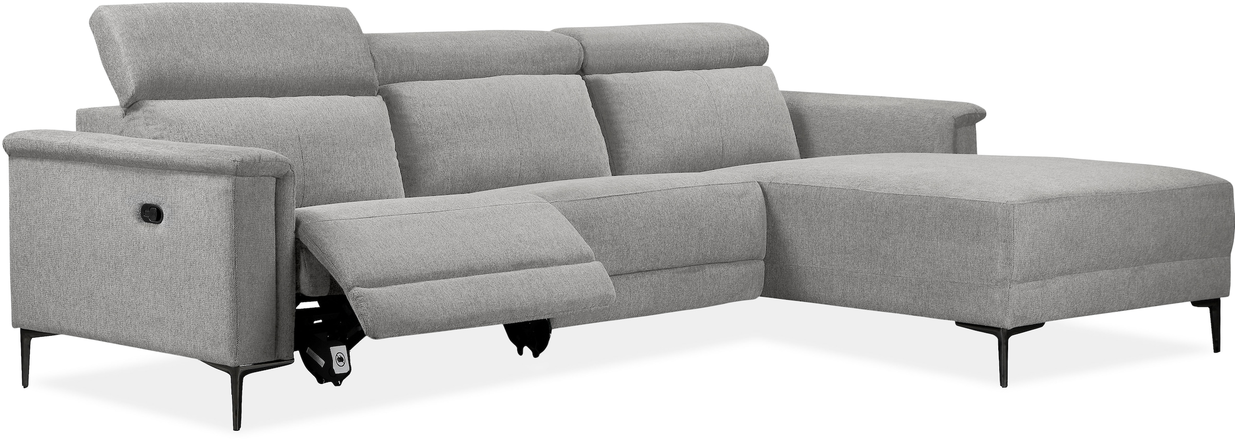 Places of Style Ecksofa Lund, mit man. o. elektr. Relaxfunktion und USB/ Kopfteilverstellung