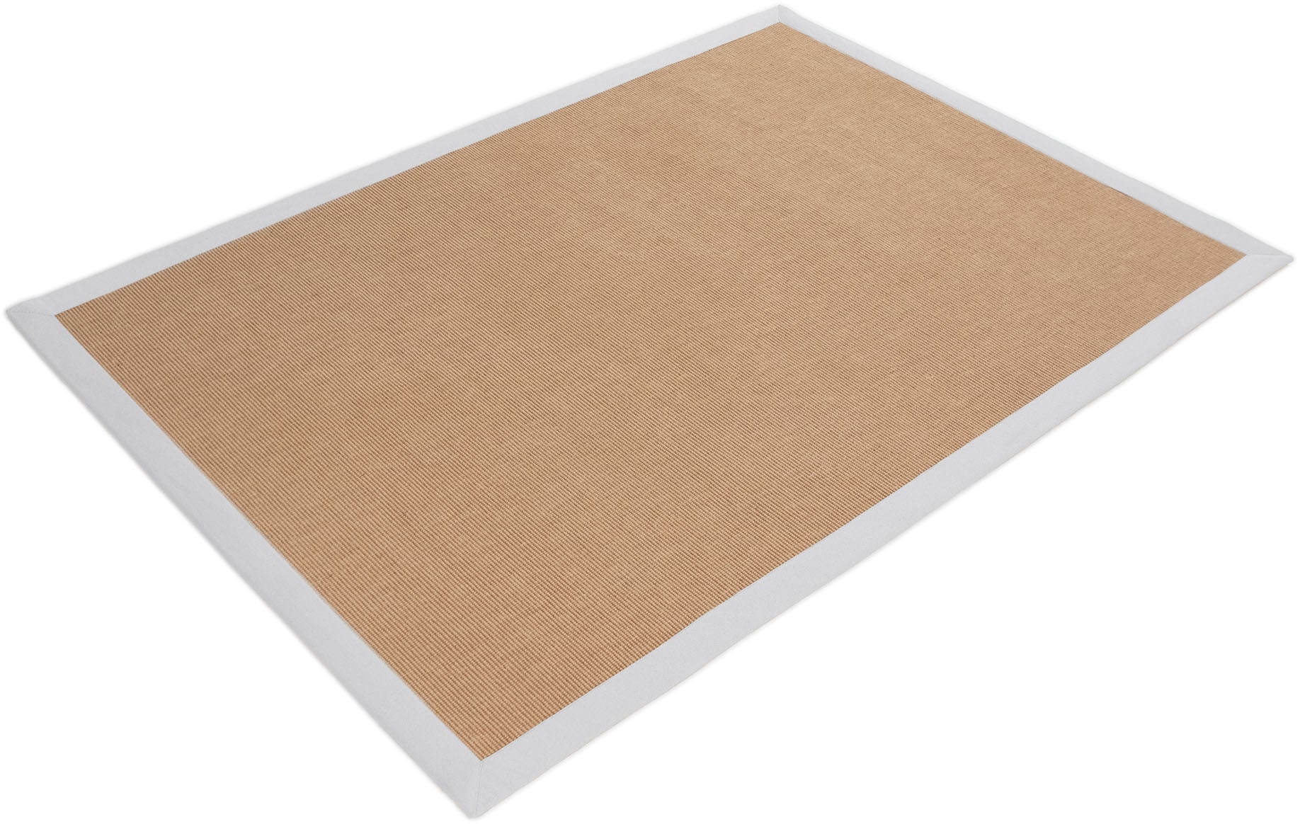carpetfine Sisalteppich »Sisal«, rechteckig, 5 mm Höhe, mit farbiger Bordüre, Anti Rutsch Rückseite