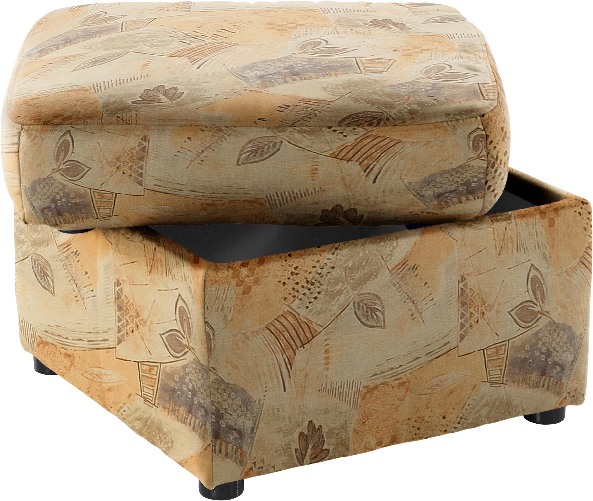 DOMO collection Polsterhocker »Bahia Sitzbelastung 140 kg«, Belastbarkeit bis 100 kg pro Sitzfläche, mit praktischem Staufach