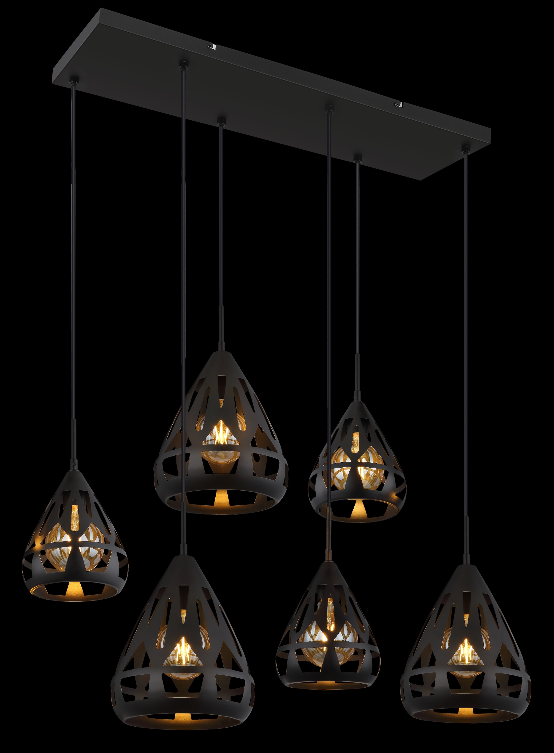 GLOBO LIGHTING Hängeleuchte »HASSAN« E27 1 Stk. Hängelampe/Pendelleuchte/Esszimmer/Wohnzimmer/Esstisch