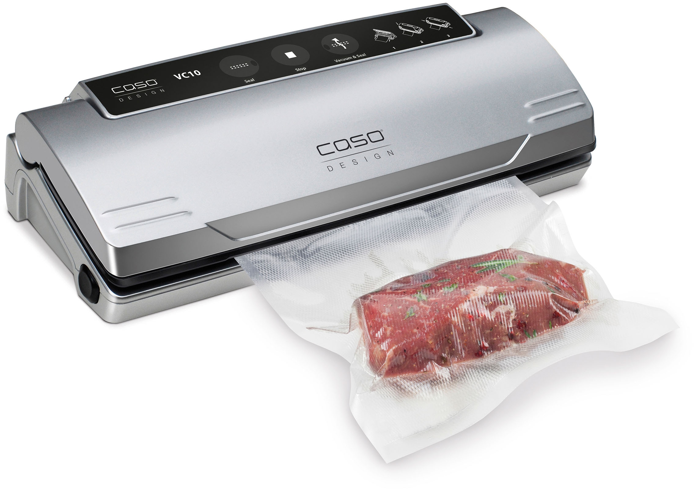 Caso Vakuumierer »VC10« Rollenbreite 30 cm 110 W inkl. 10 Profi-Beutel, separate Schweißfunktion