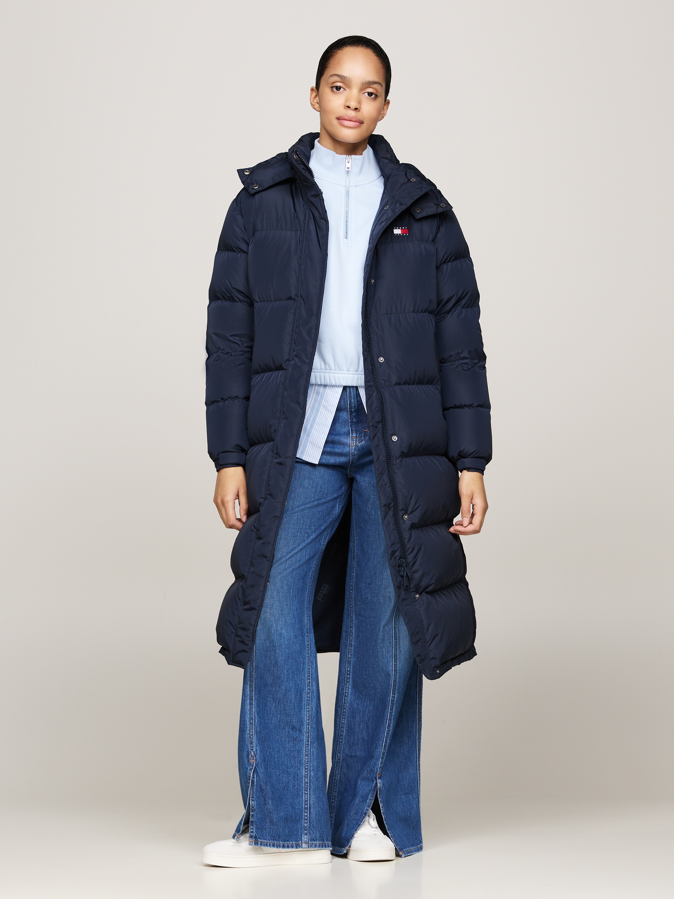 Tommy Jeans Curve Steppmantel "TJW ALASKA LONG PUFFER EXT", in Großen Größe günstig online kaufen