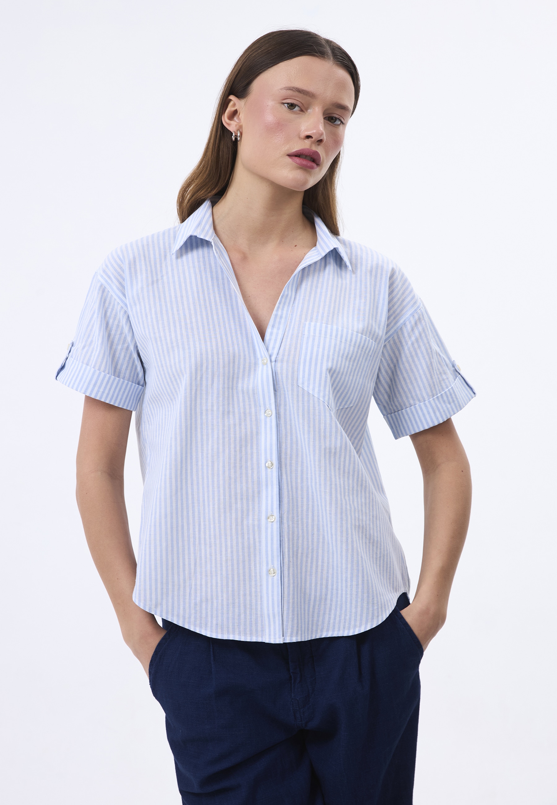 Felix Hardy Kurzarmbluse "Hemd" günstig online kaufen