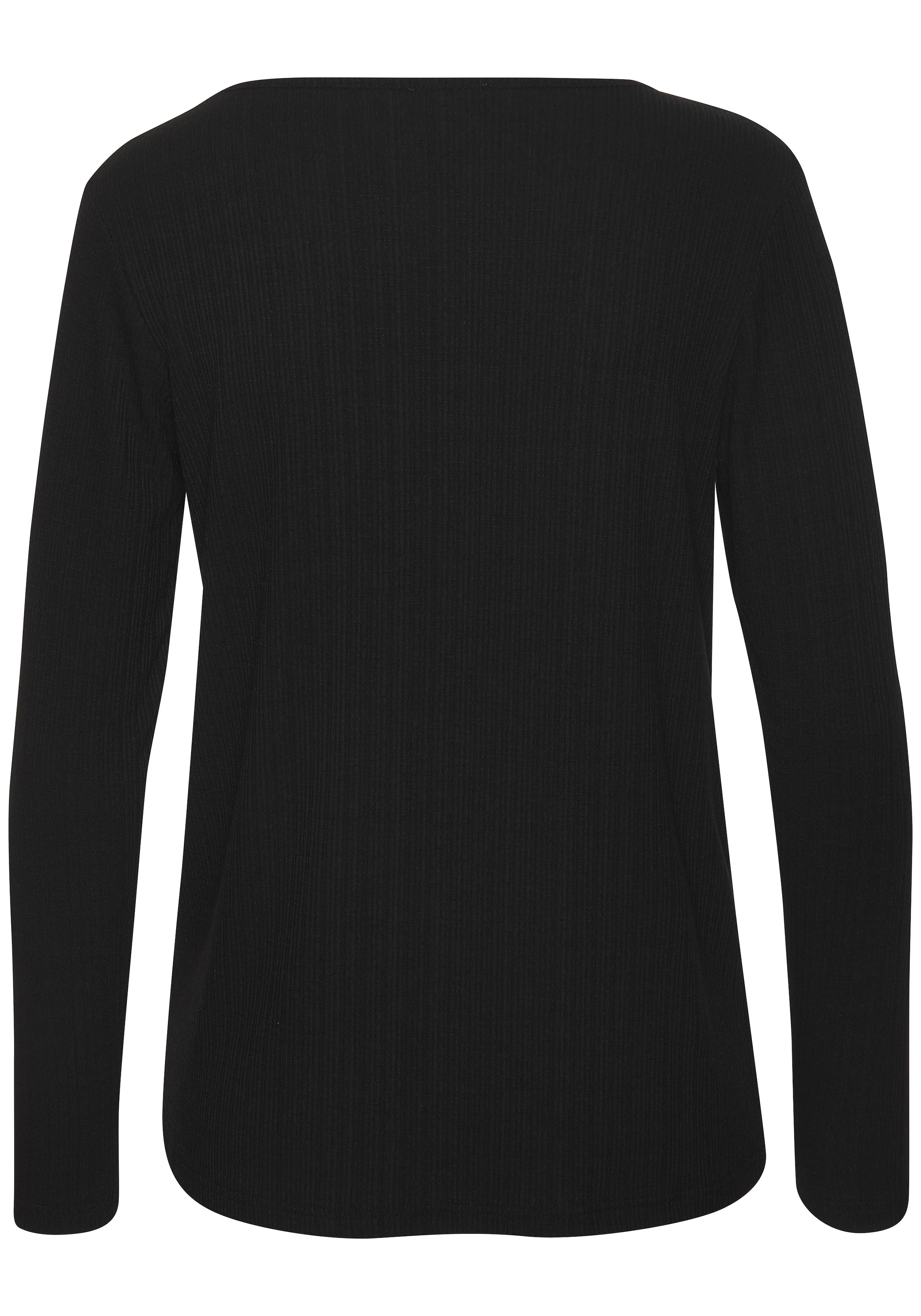 Vivance Langarmshirt »mit modischer Rippstruktur«, aus weichfließender Qualität mit Viskose