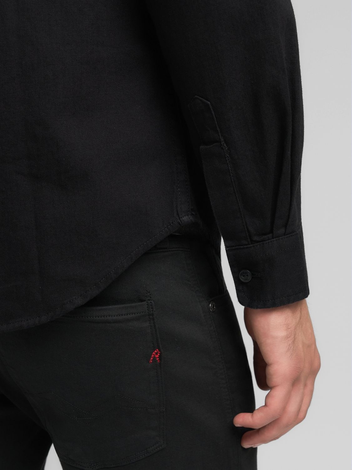 Replay Chemise à Manches Longues M4124.000.862b02 Black L Homme 3