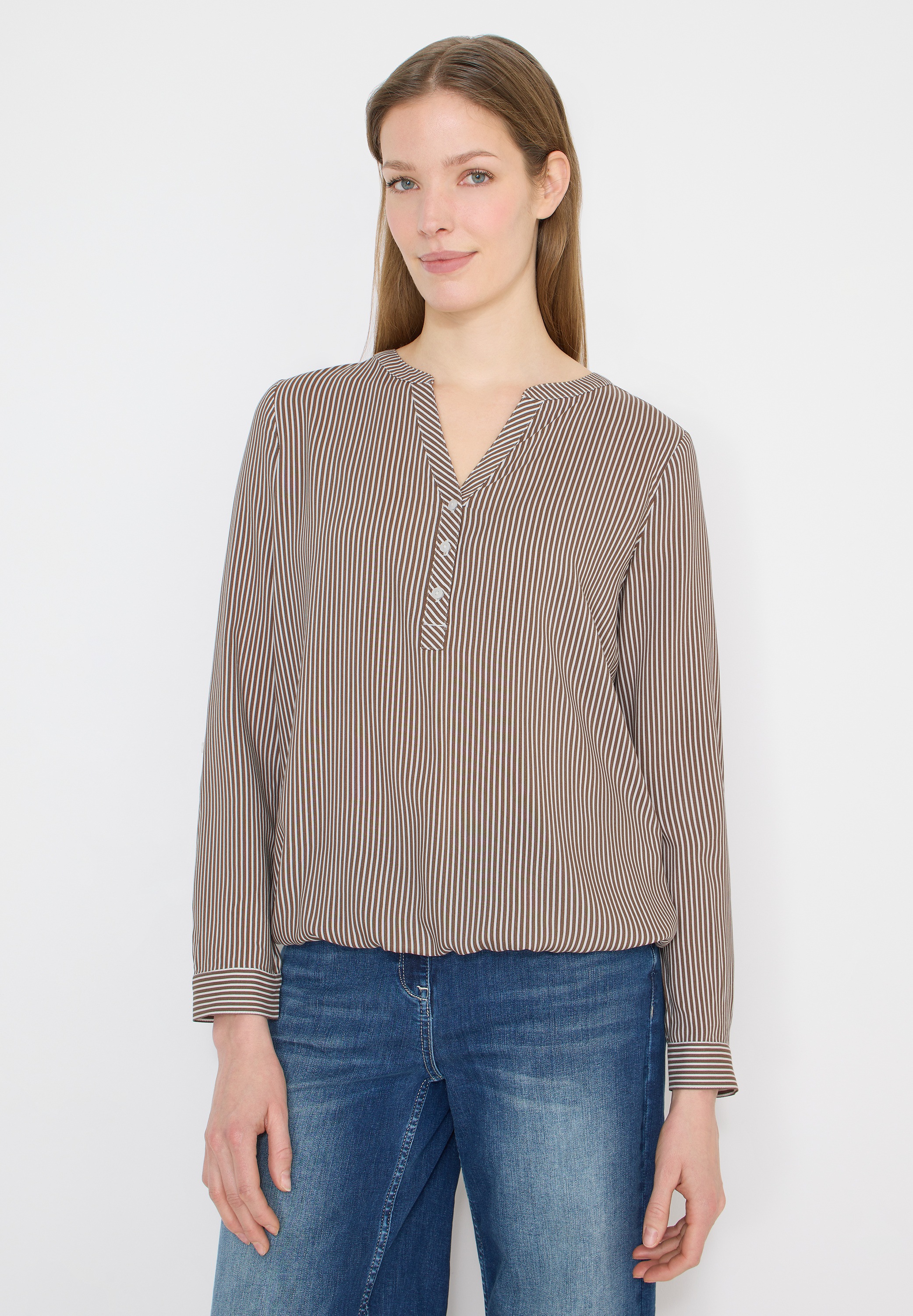 Cecil Langarmbluse aus softer Viskose günstig online kaufen