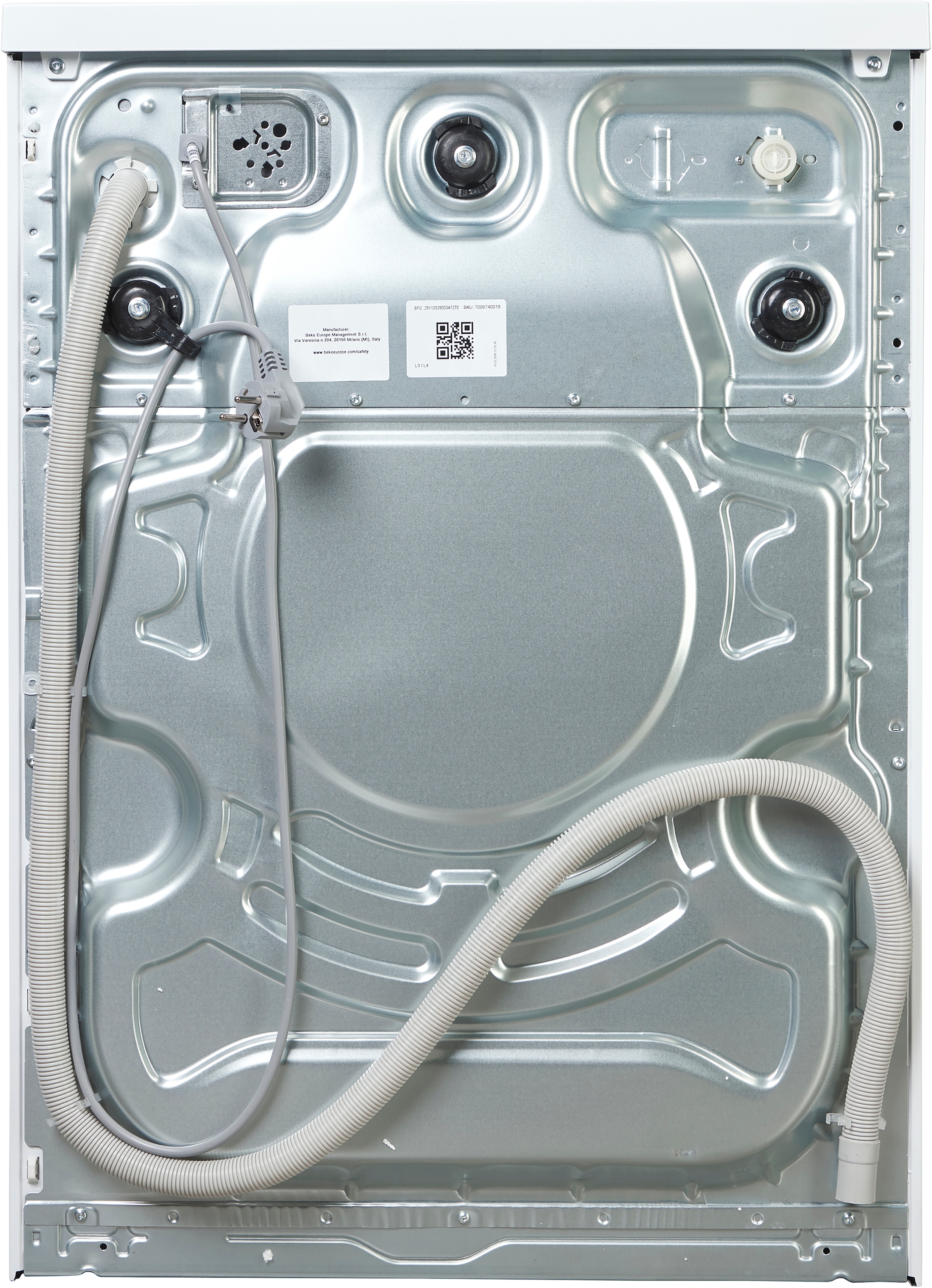 BAUKNECHT Waschmaschine »B WM Smart Eco 8A« 8 kg 1400 U/min Adaptive Wash – Intelligente Adaption der Waschprogramme