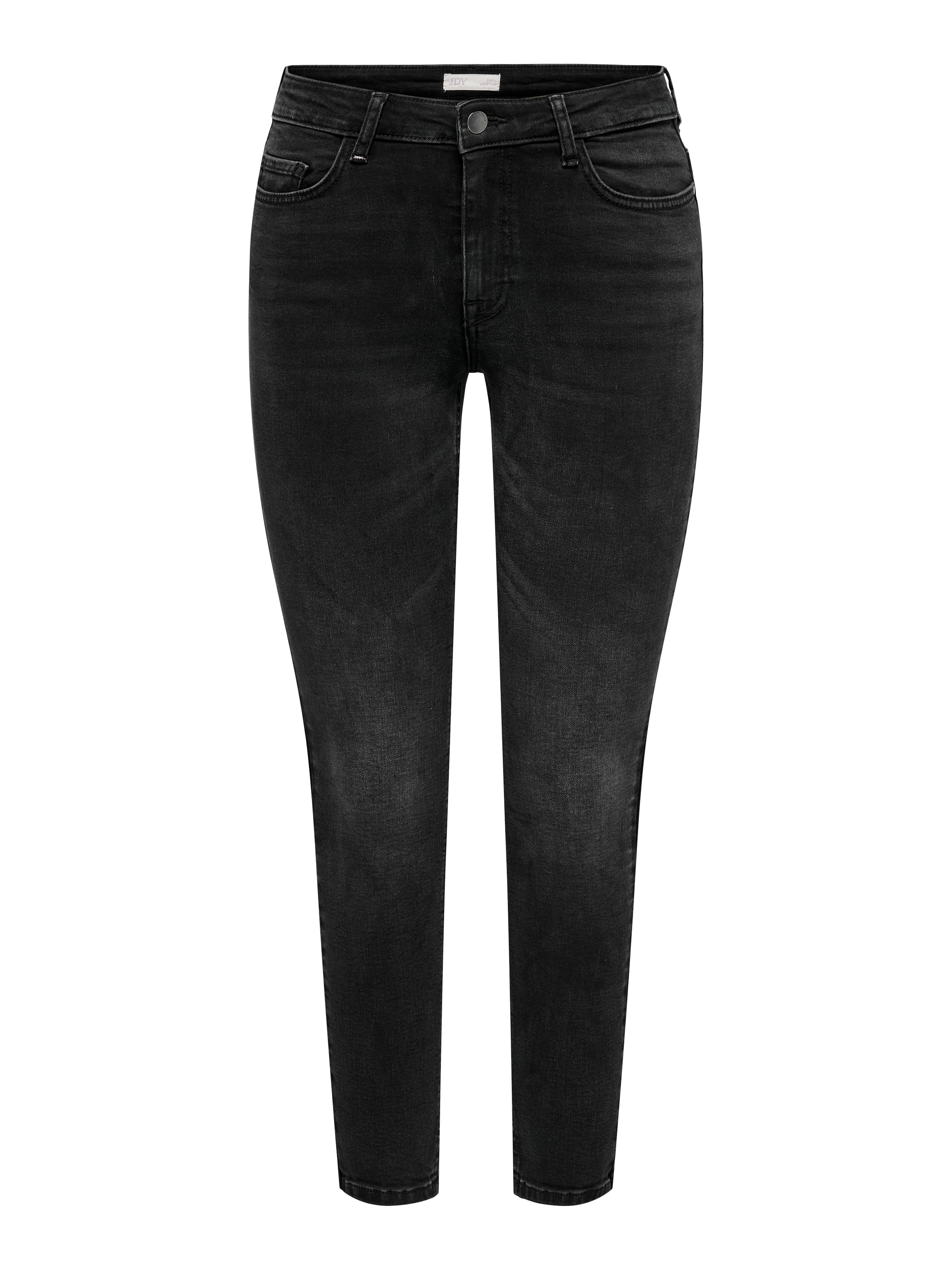 JDY Skinny-fit-Jeans "JDYFINA MW SKINNY ANKLE JNS BLK DNM NOOS" günstig online kaufen