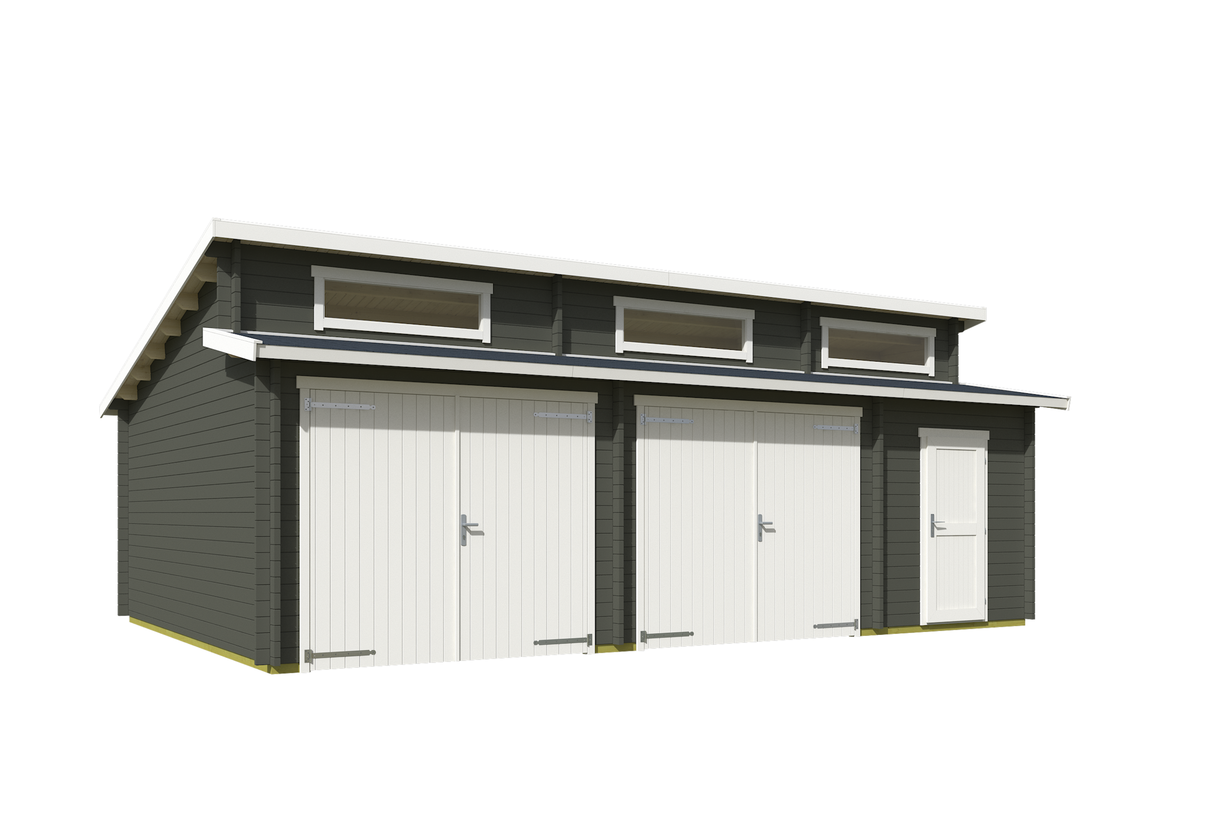 Nordic Holz Garage »HAWAII«, BxT: 820x579 cm, 197 cm Einfahrtshöhe, mit Holztor