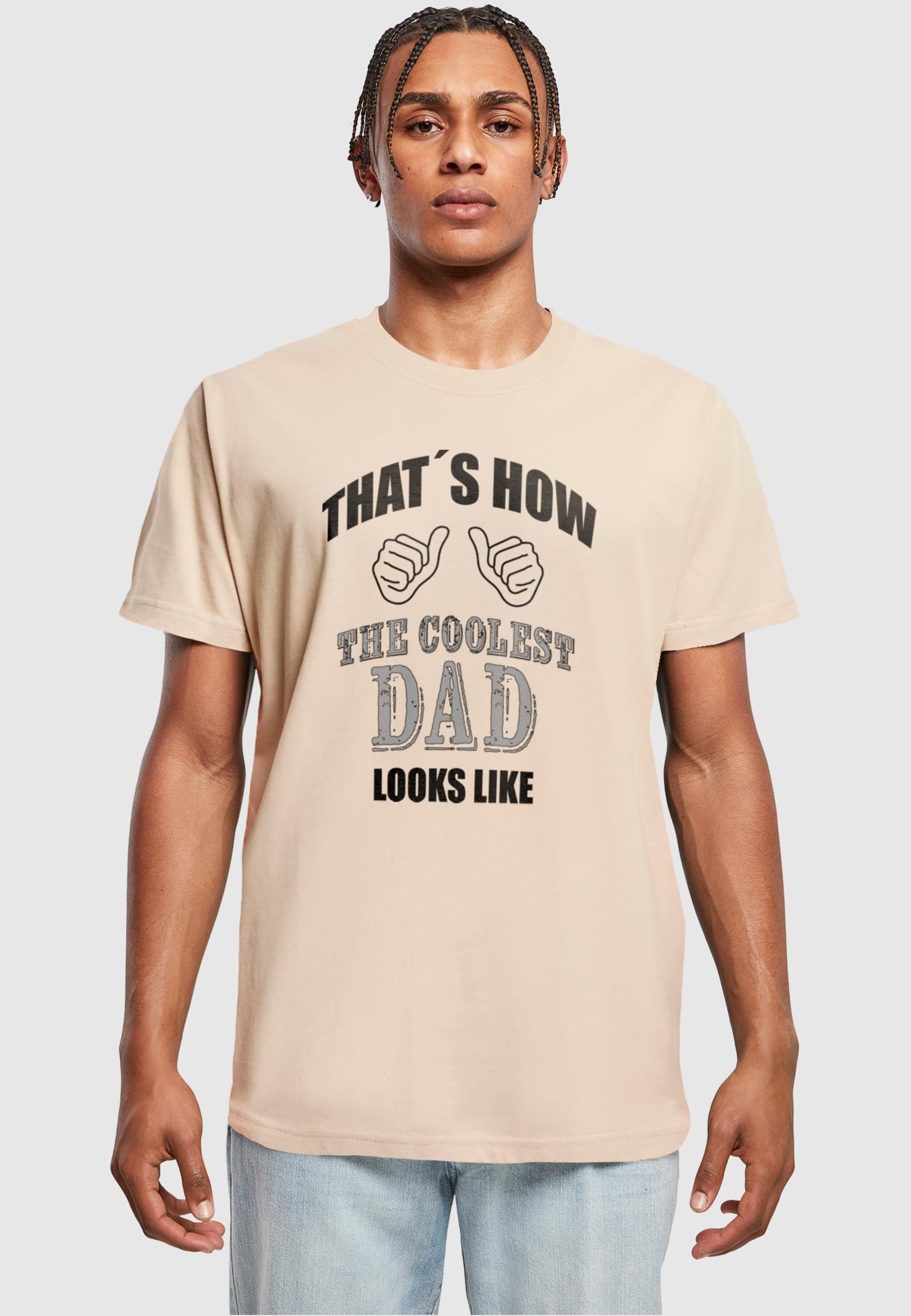 Merchcode T-Shirt »Merchcode Herren Coolest Dad T-Shirt Round Neck«, (1 tlg.)