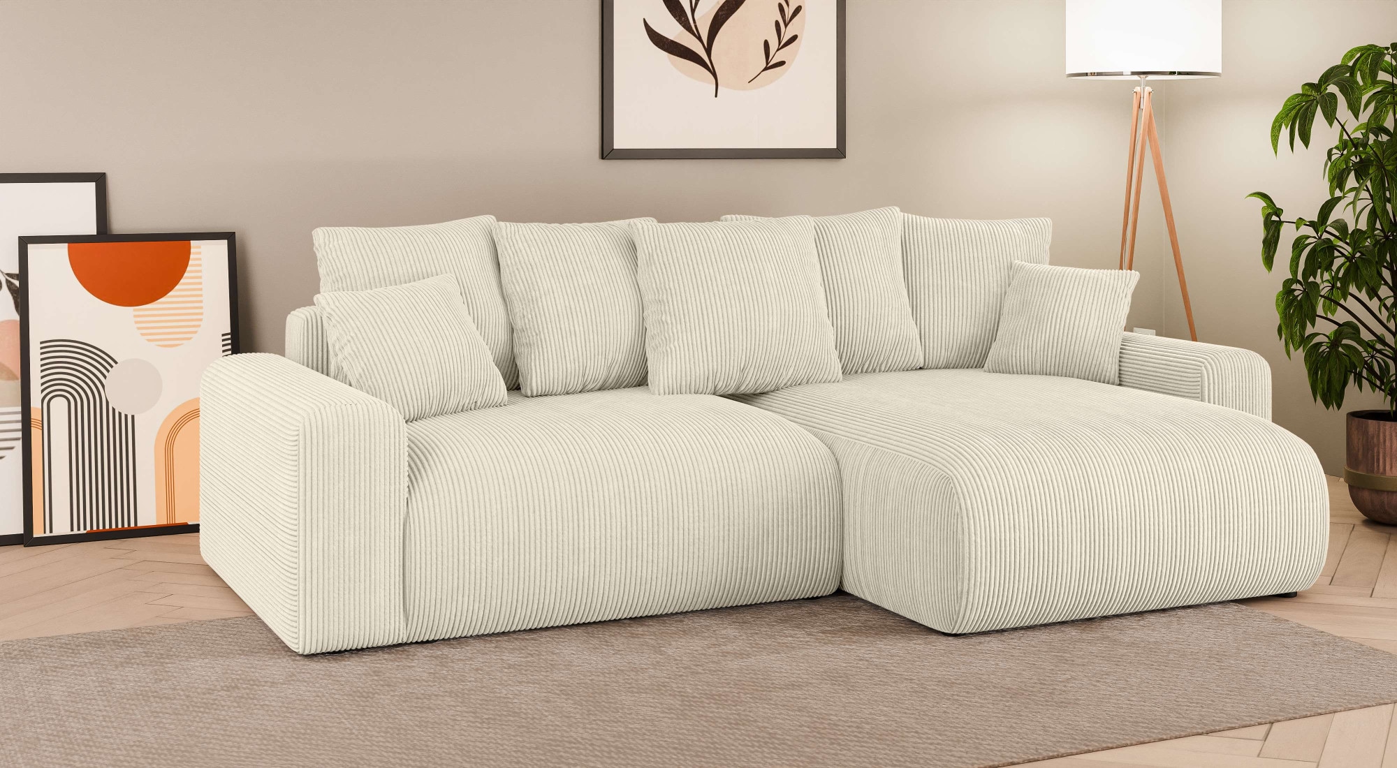 Home affaire Ecksofa "LAKESIDE klein mit Bettfunktion und Bettkasten, B/T/H günstig online kaufen