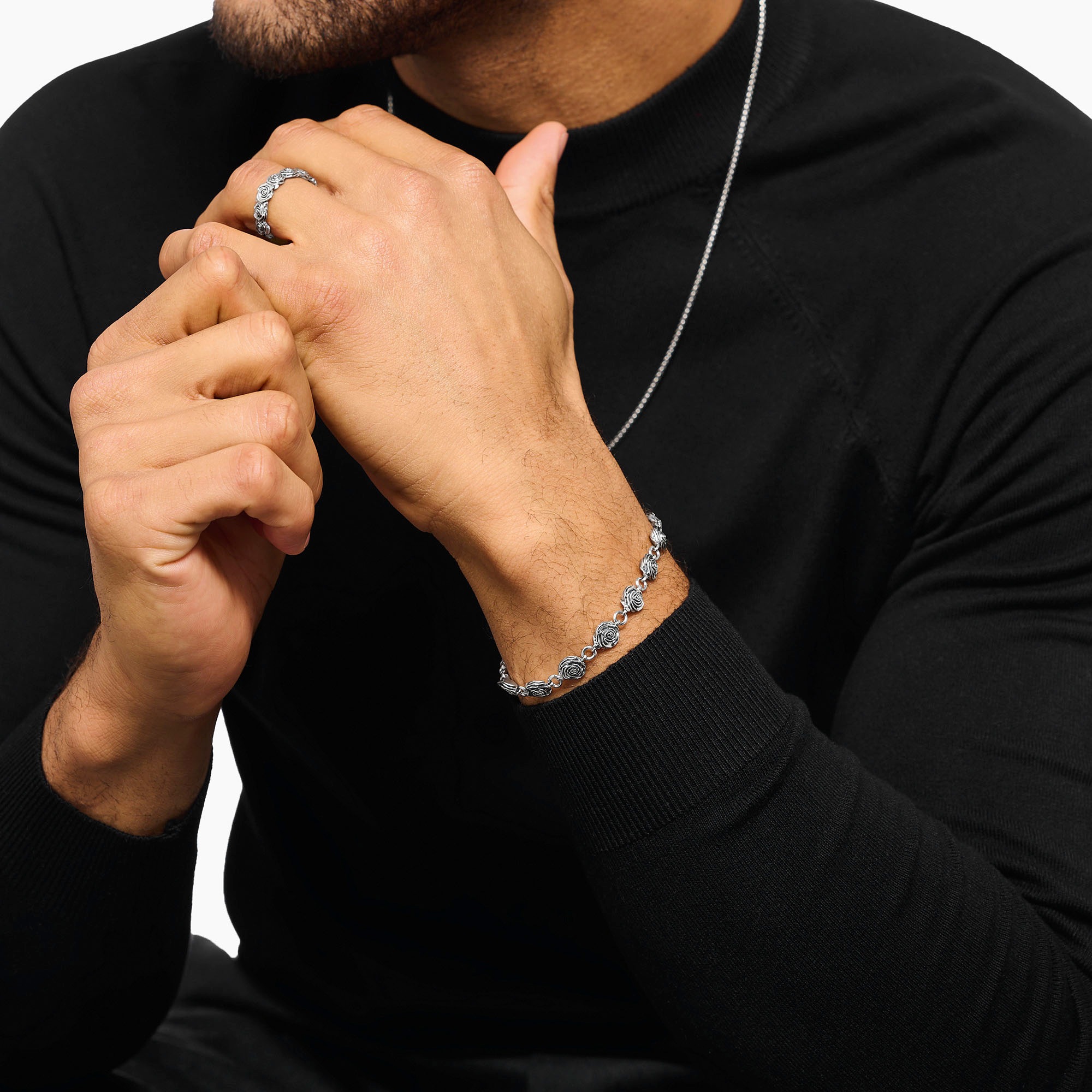 THOMAS SABO Armband »Midnight Rose, A2197-637-21-L21v«