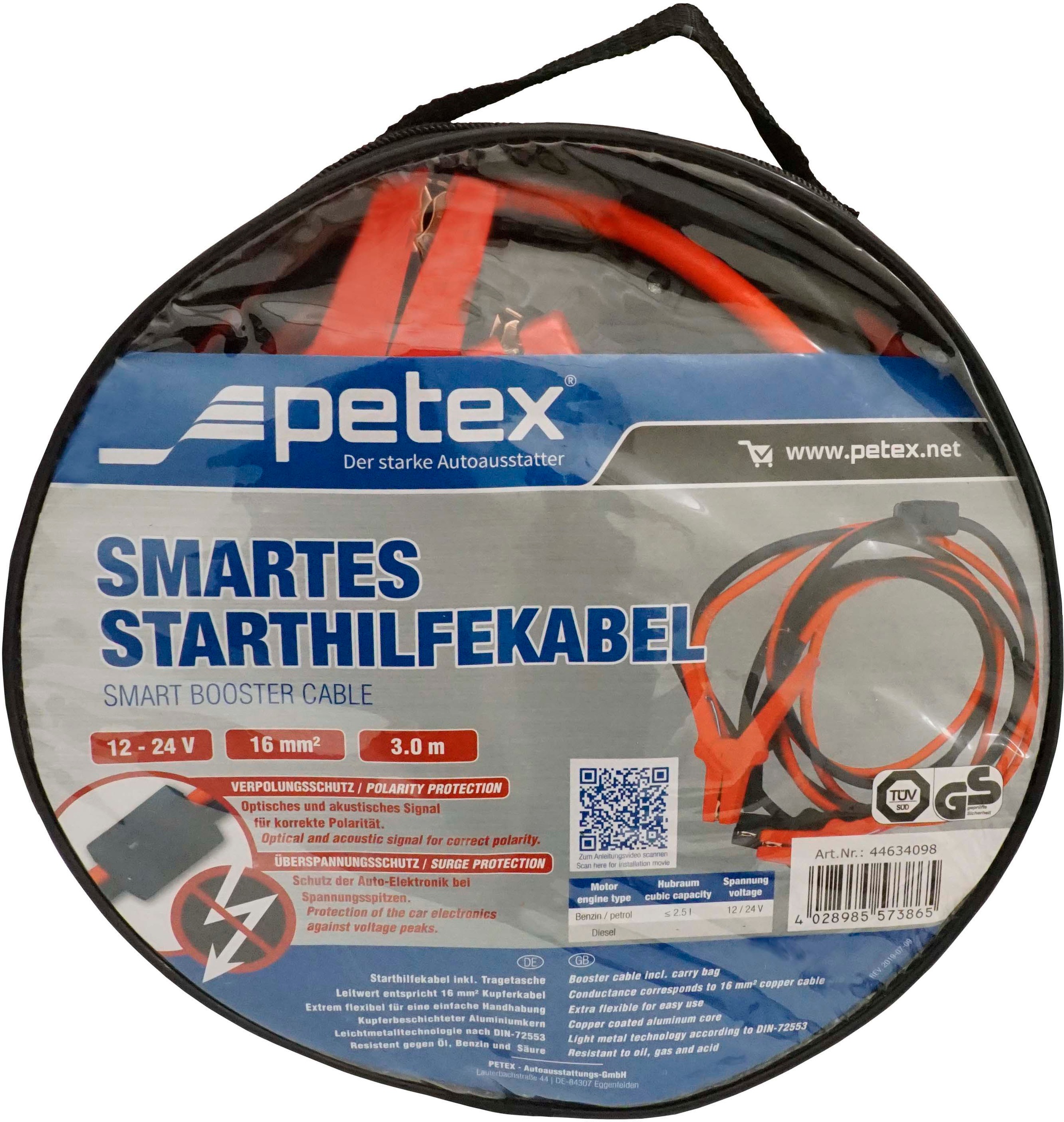 Petex Starthilfekabel, 300 cm, 16 mm², Nennspannung: 12 - 24 Volt