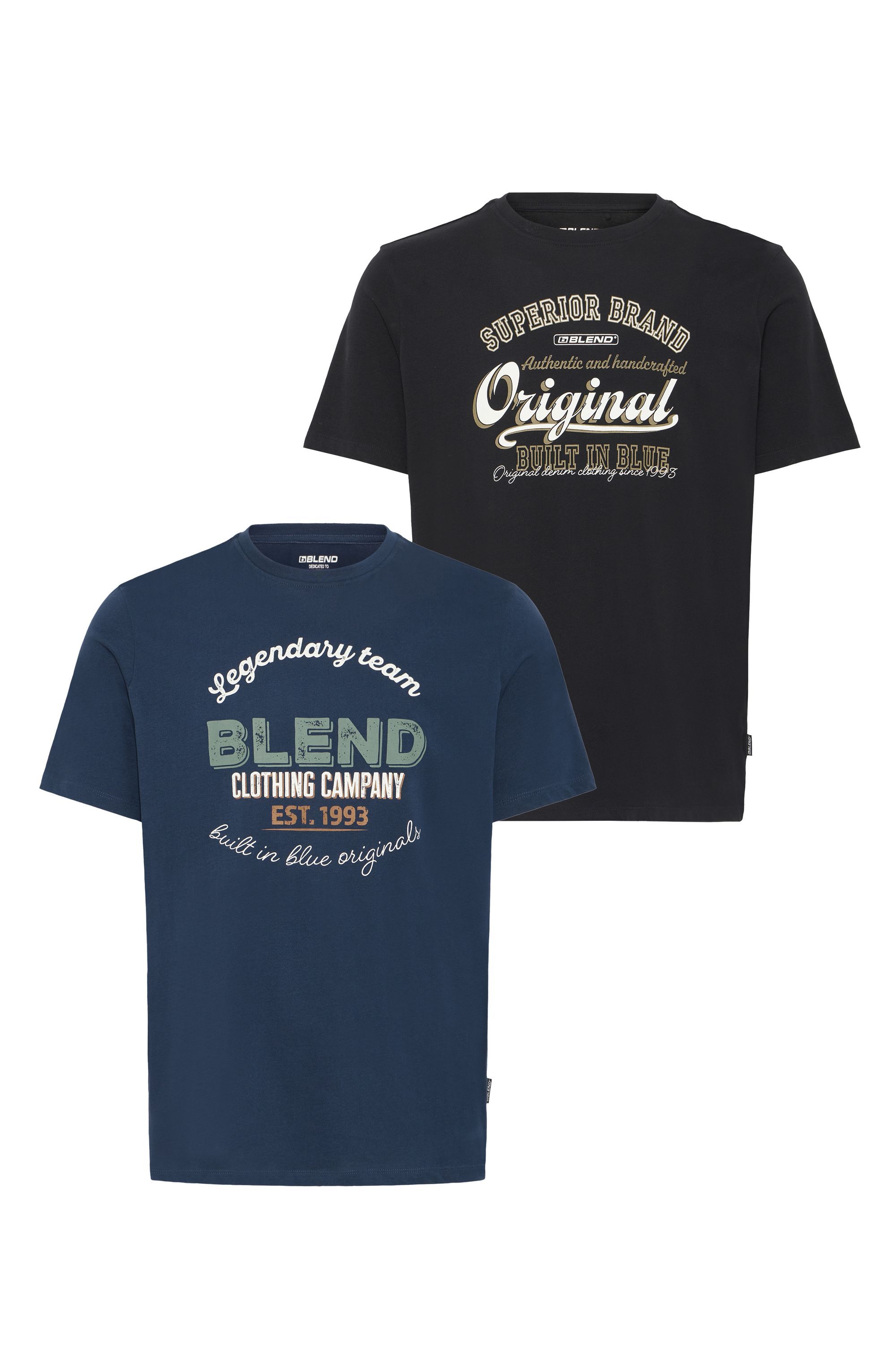 Blend Rundhalsshirt "Rundhalsshirt BHBenop 2 Pack"