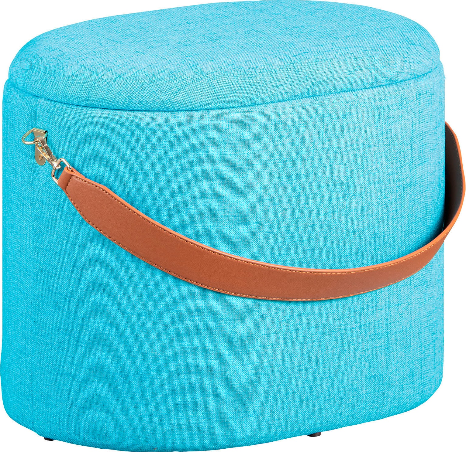 Inter Link Hocker »Dilia Stauraumhocker, Sitzhocker, Pouf, moderne Trendfarben« Mit Stauraum & abnehmbarem Deckel, 100% Polyester, BxTxH: 42x30x36 cm