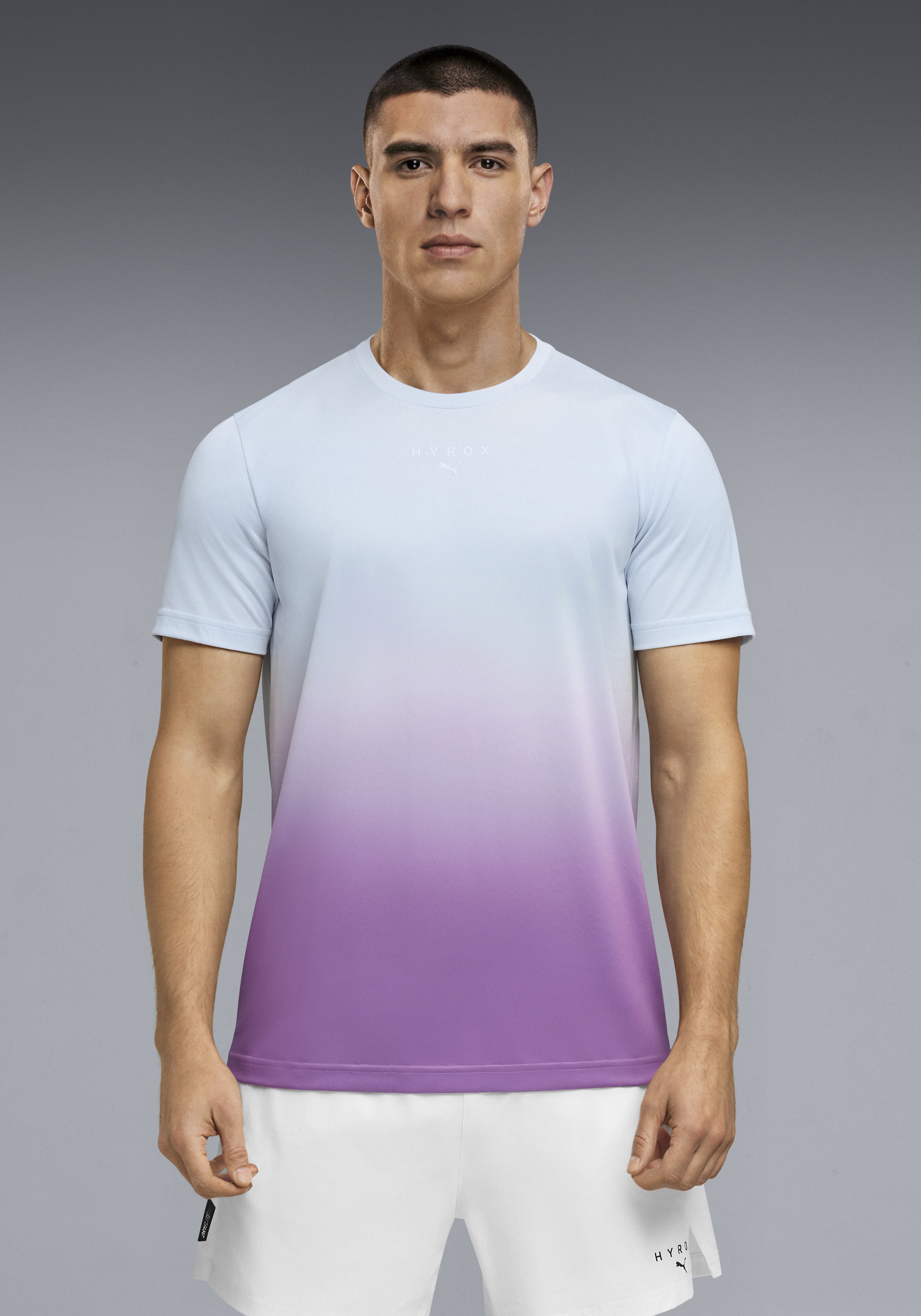 PUMA Trainingsshirt "M X HYROX POLY GRAPHIC TEE" reguläre Passform, Kurzarm günstig online kaufen