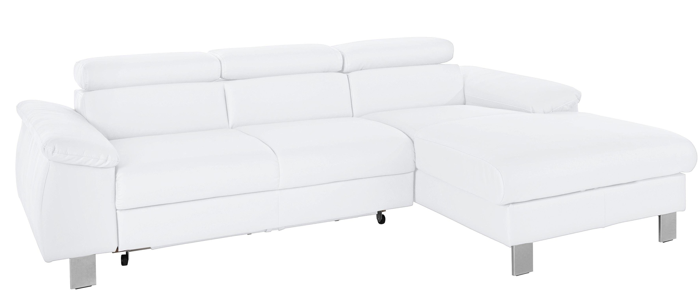 COTTA Ecksofa "Komaris L-Form, B: 244 cm" mit Kopfteilverstellung, optional günstig online kaufen