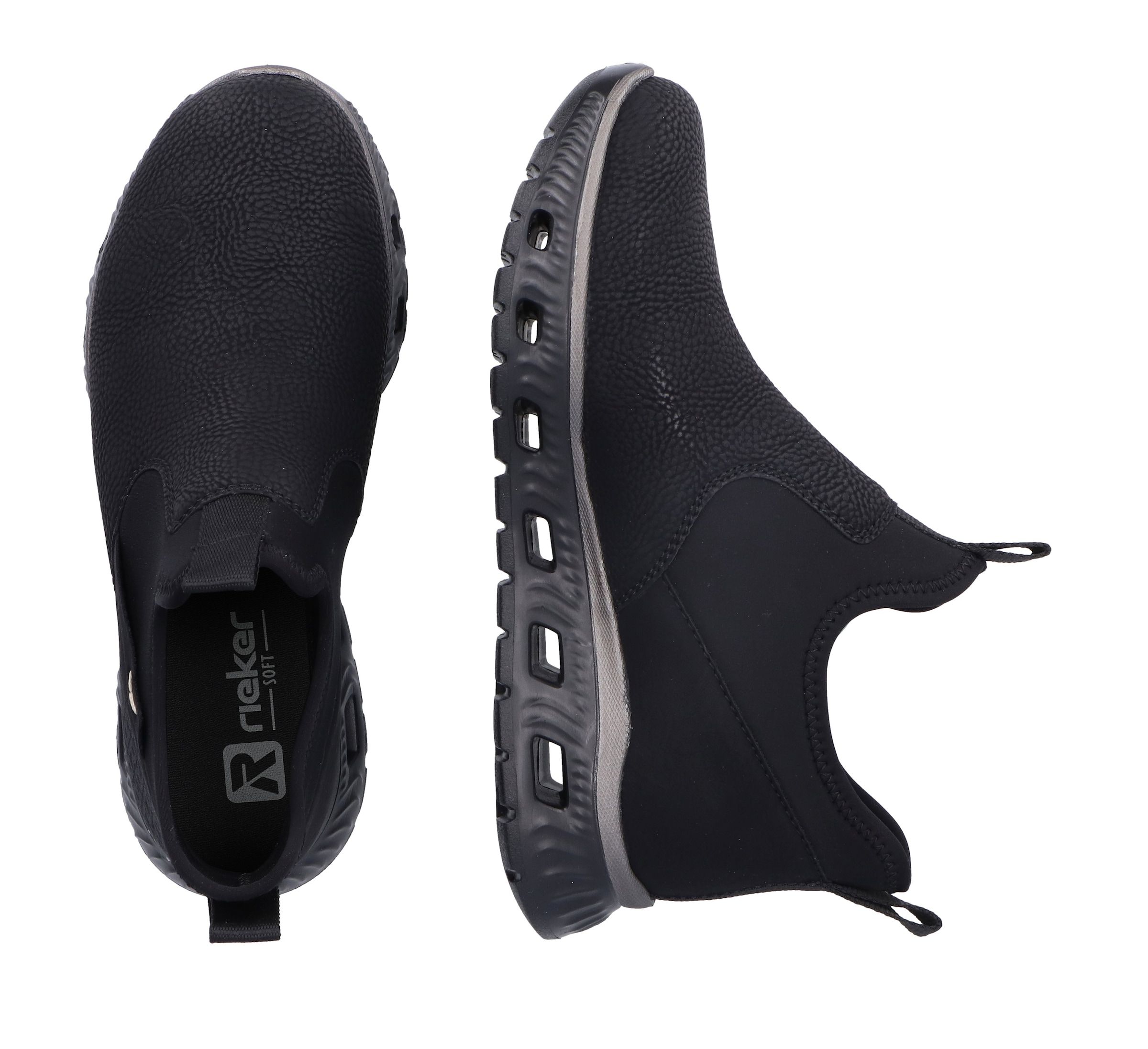 RIEKER Sport Schlupfboots, High-Top-Sneaker, Schlupfboots mit elastischem Schaft