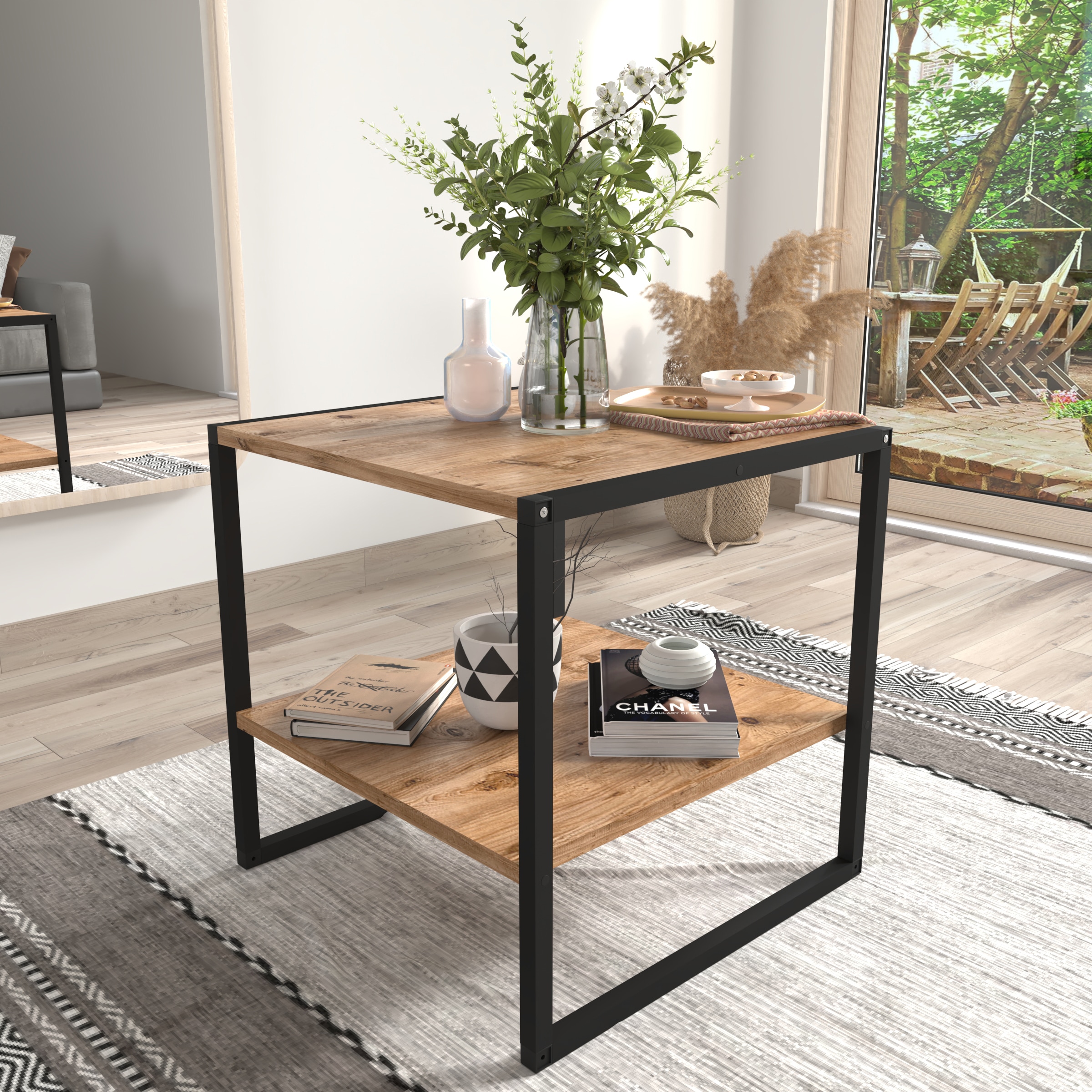 VCM Beistelltisch »Quadratischer Sofatisch Couchtisch Insasi M«