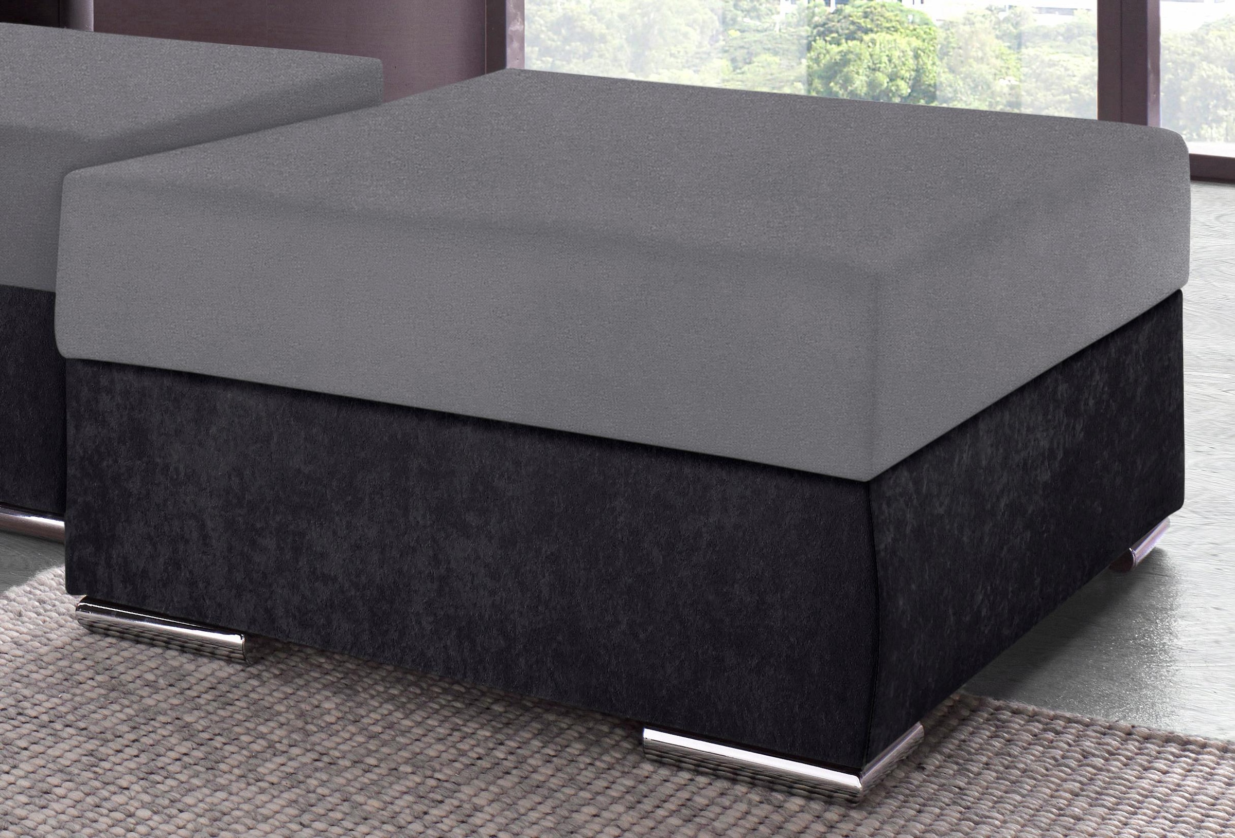 COLLECTION AB Hocker "John, B: 100 cm" optional Federkernpolsterung