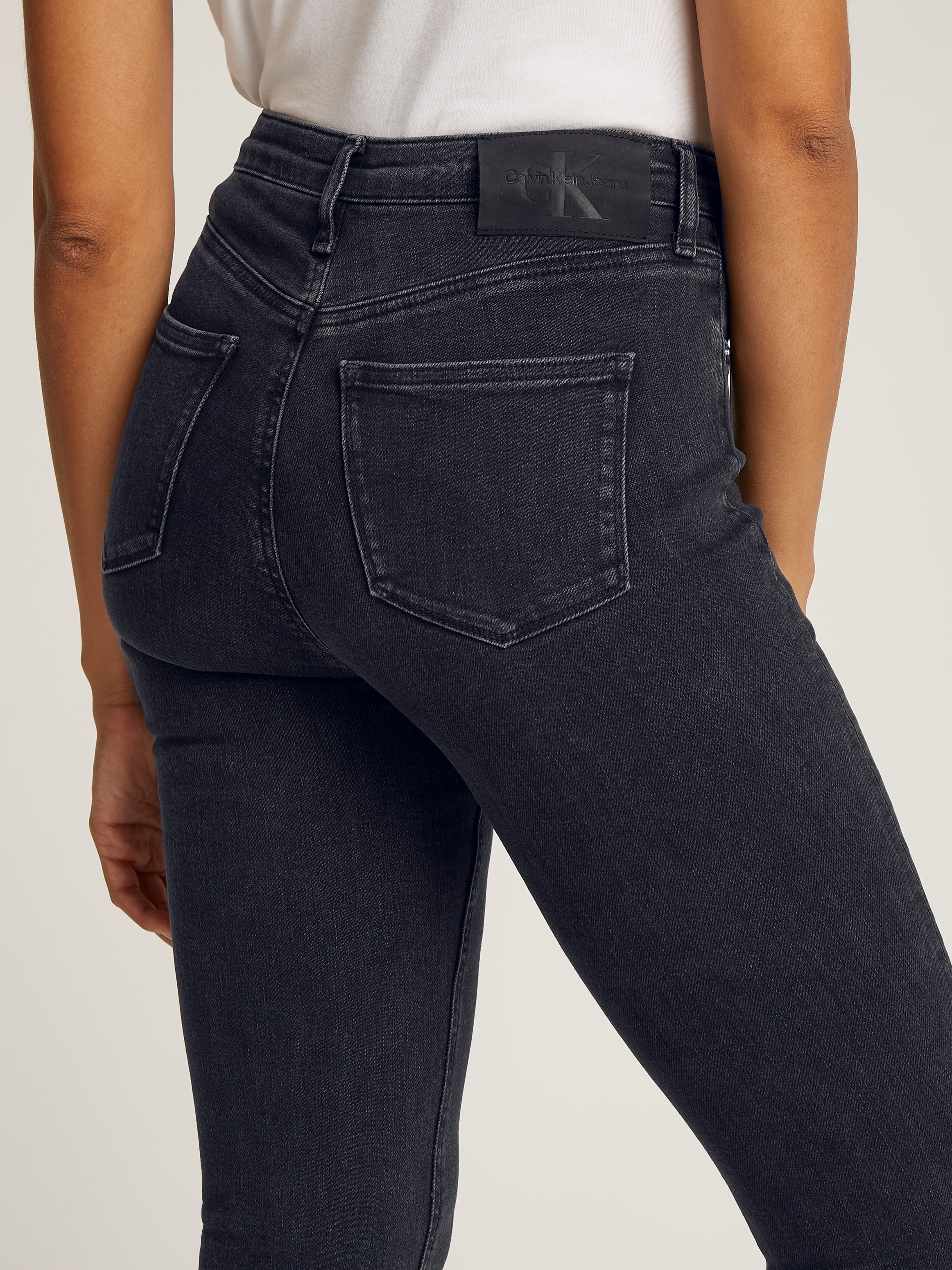Calvin Klein Jeans Bootcut-Jeans »SKINNY BOOTCUT«, mit Coinpocket, Logodruck